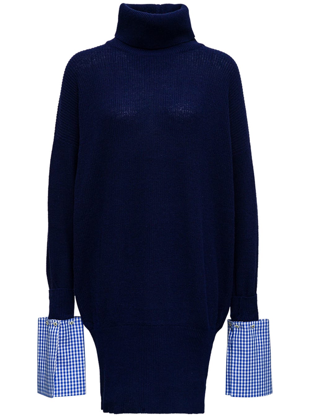 Jejia Annie Wool And Cashmere Blue Oversize Sweater