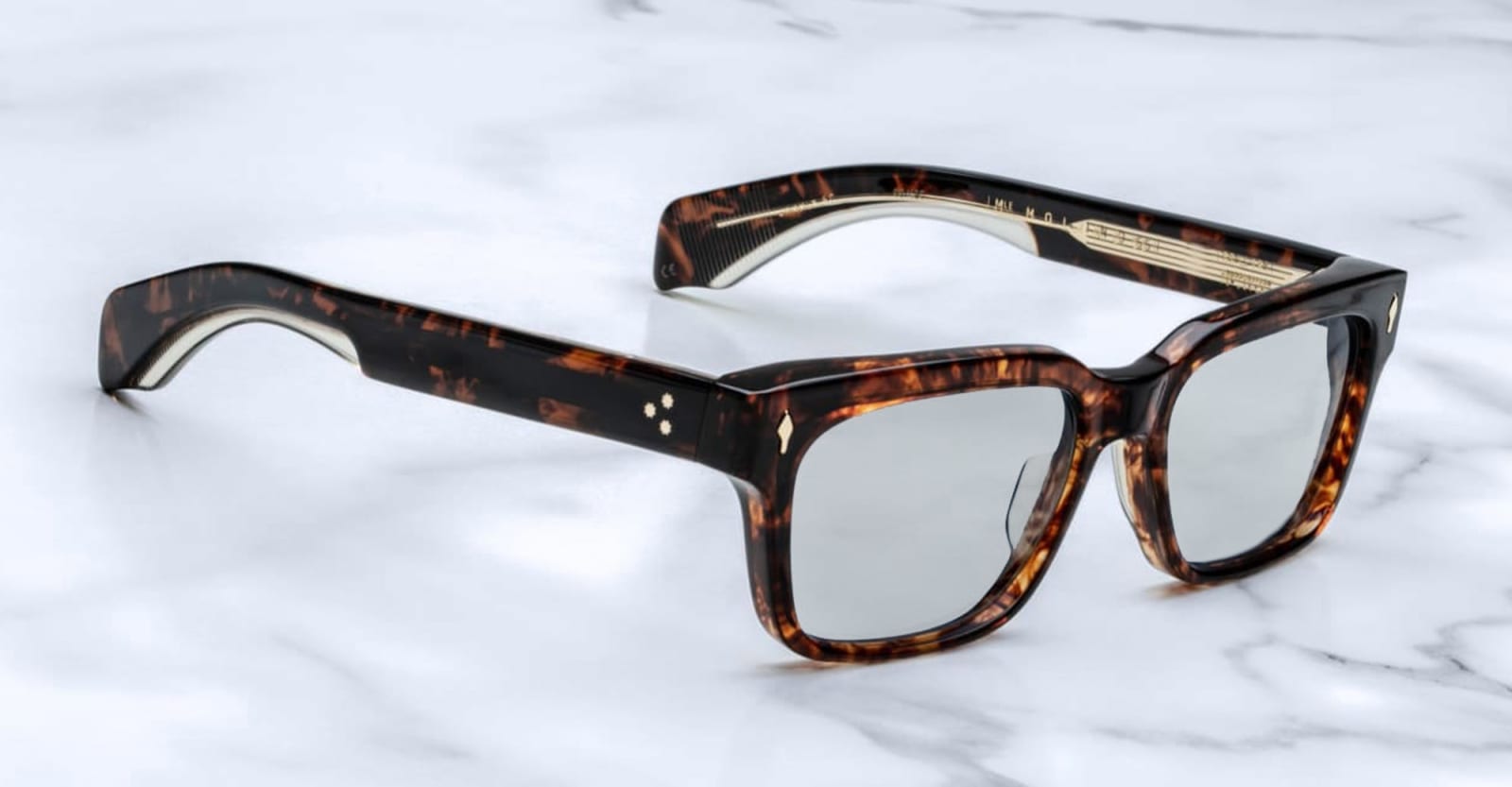 Shop Jacques Marie Mage Molino 55 - Argyle Rx Glasses In Havana/gold
