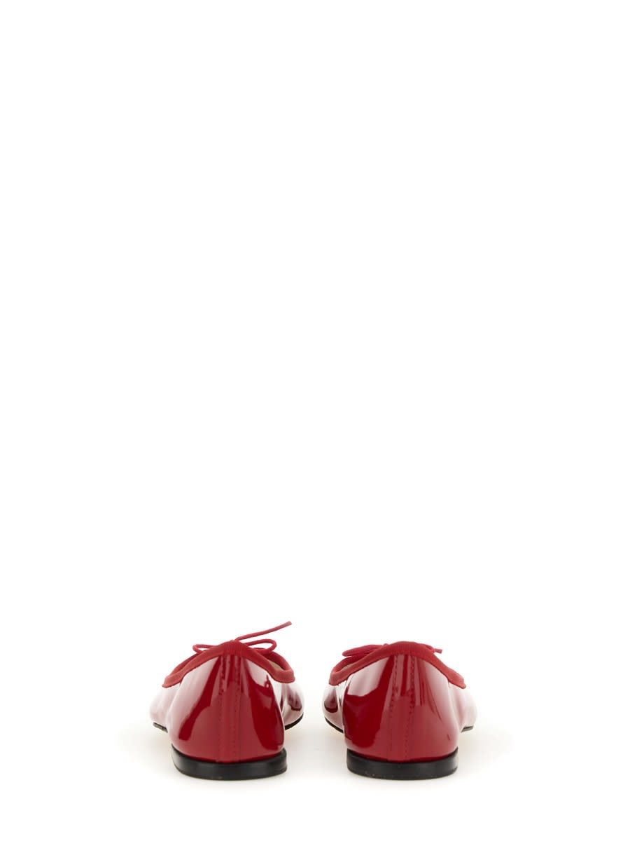 Repetto Red Brigitte Pointy Toe Ballerina Flats In Red