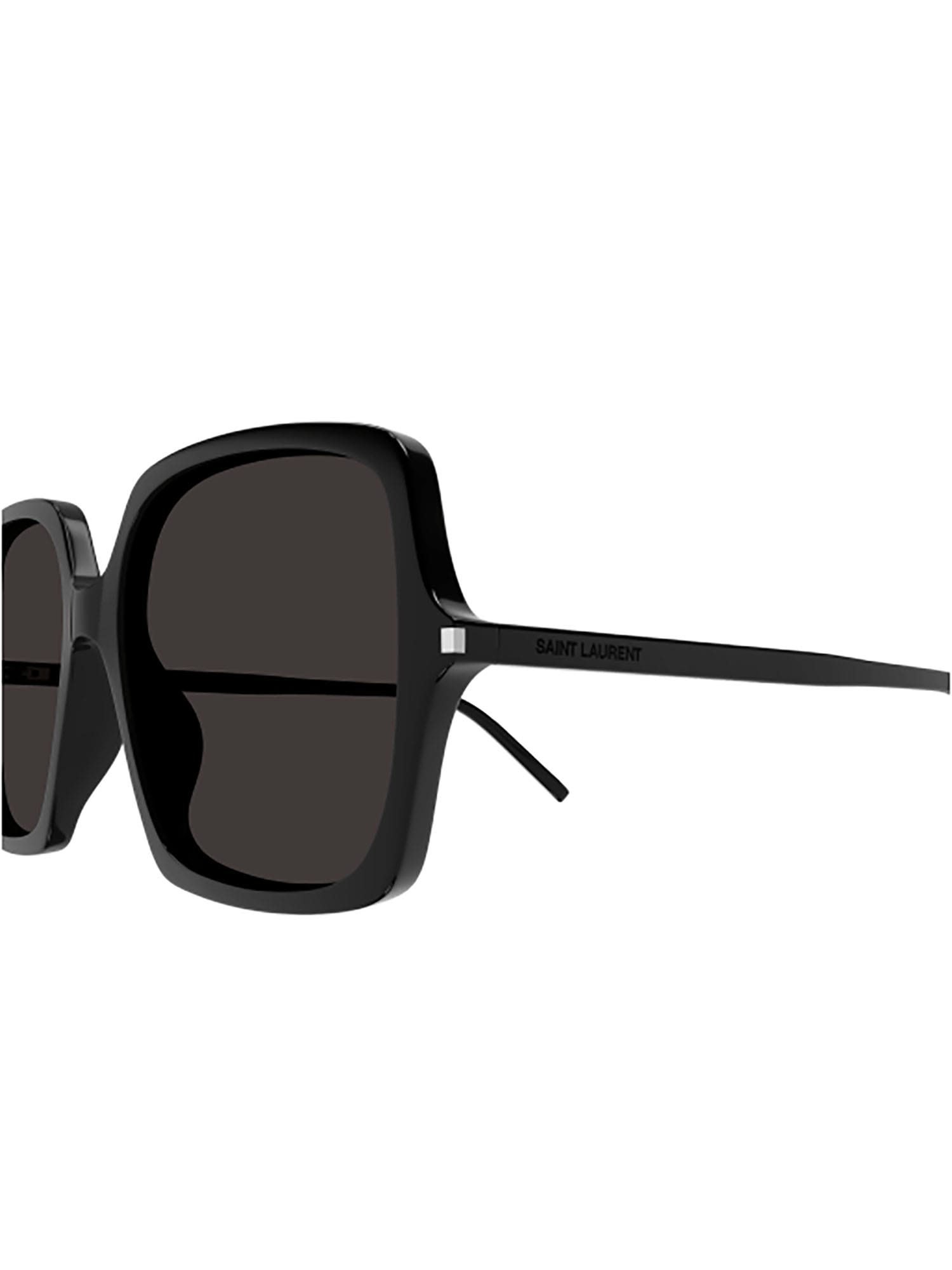 Saint Laurent Sl 591 Square-frame Sunglasses In Black