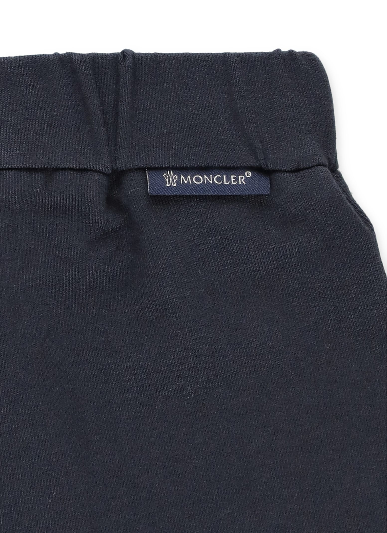Shop Moncler Two Pieces Suit With Logo In Blue