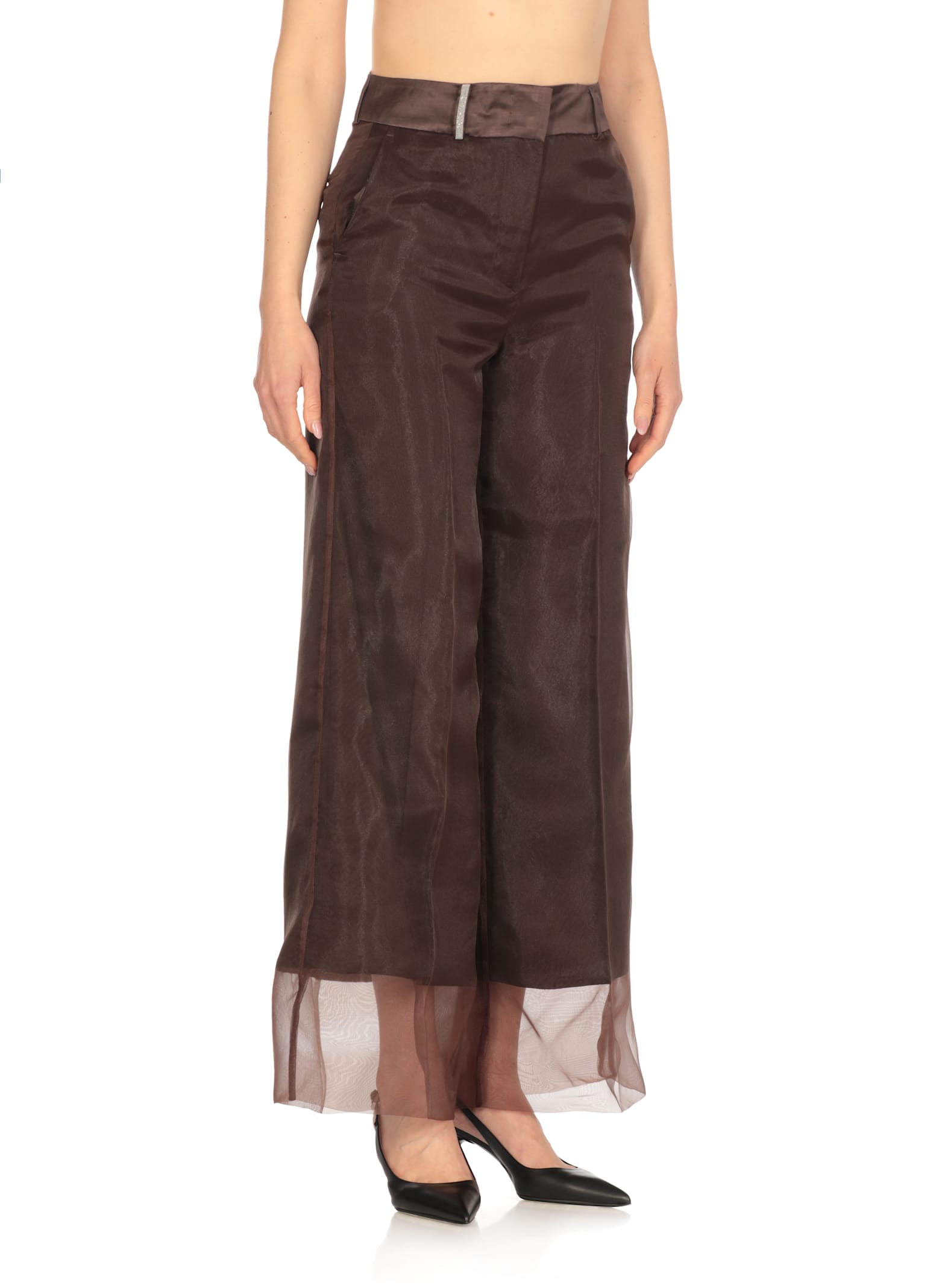 Peserico Linen And Viscose Pants