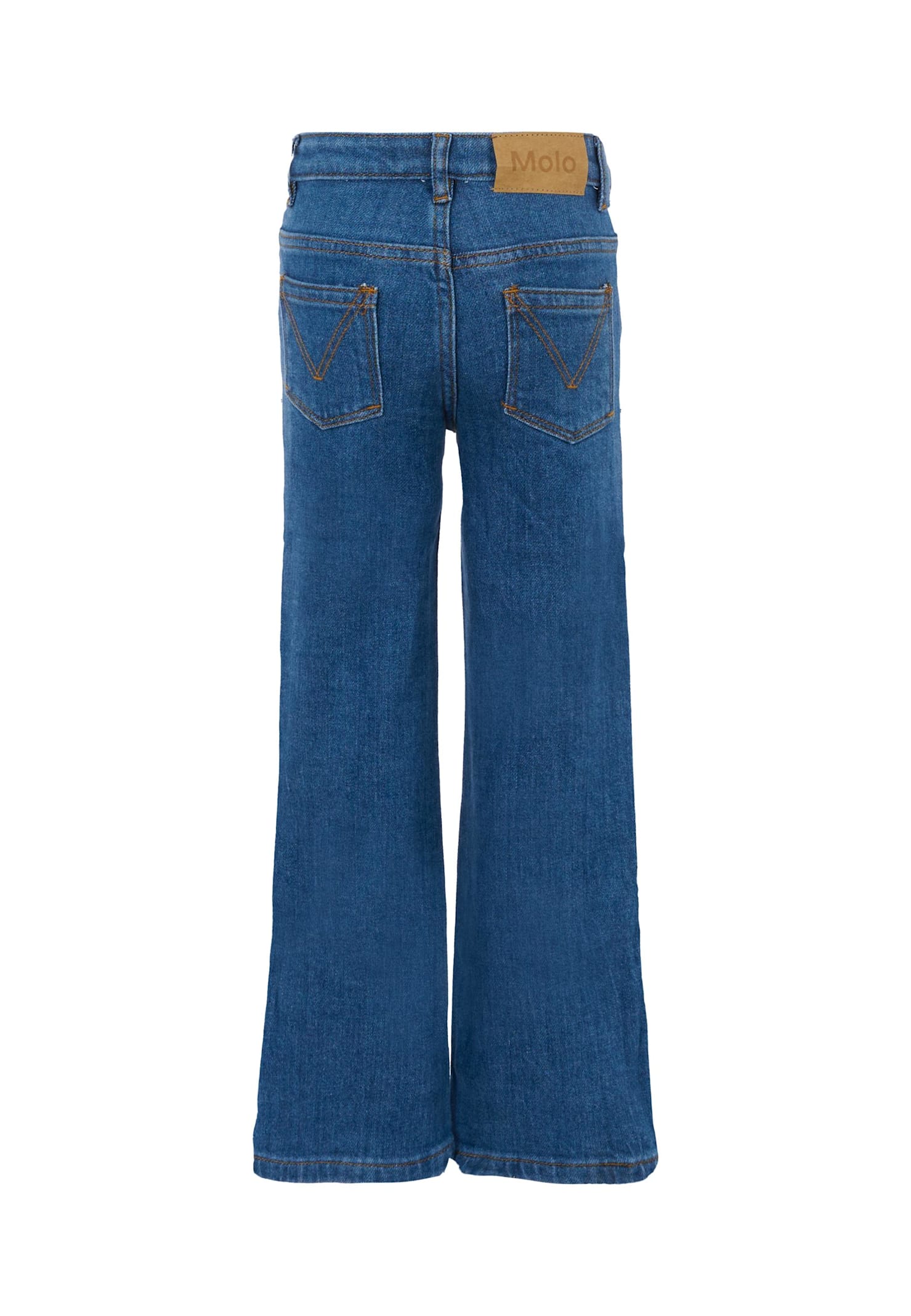 Molo Blue Jeans For Girl In Blue