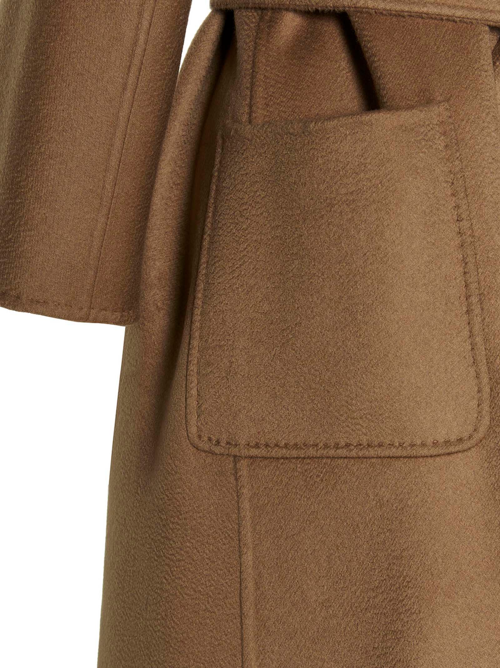 Max Mara Maxmara Women Melinda - Cashmere Midi Coat With Belt In Beige