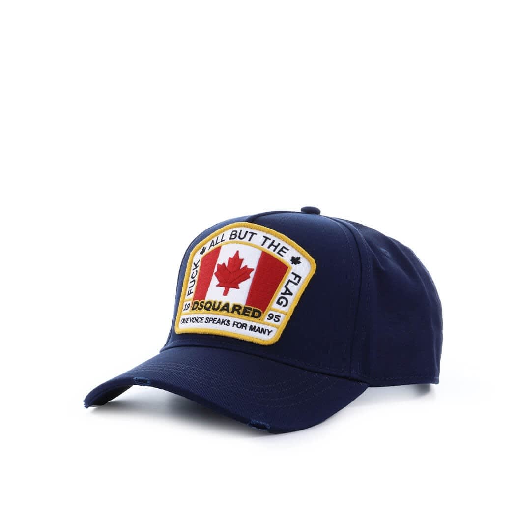 Dsquared2 Canadian Flag Navy Blue Baseball Cap