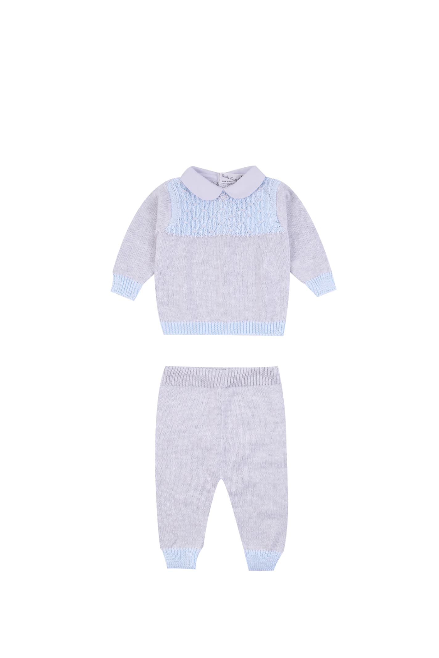 Piccola Giuggiola Babies' Cotton Sweater And Trousers
