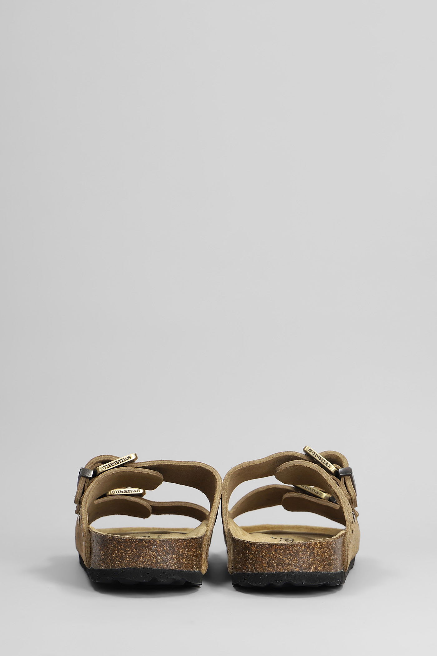 Cubanas Amalia Flats In Taupe Suede