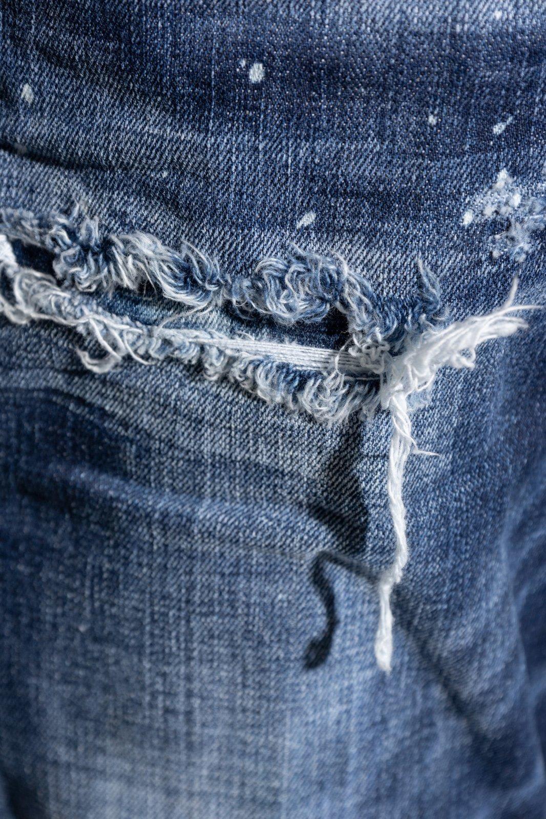 Dsquared2 Distressed Skinny Jeans In Blue