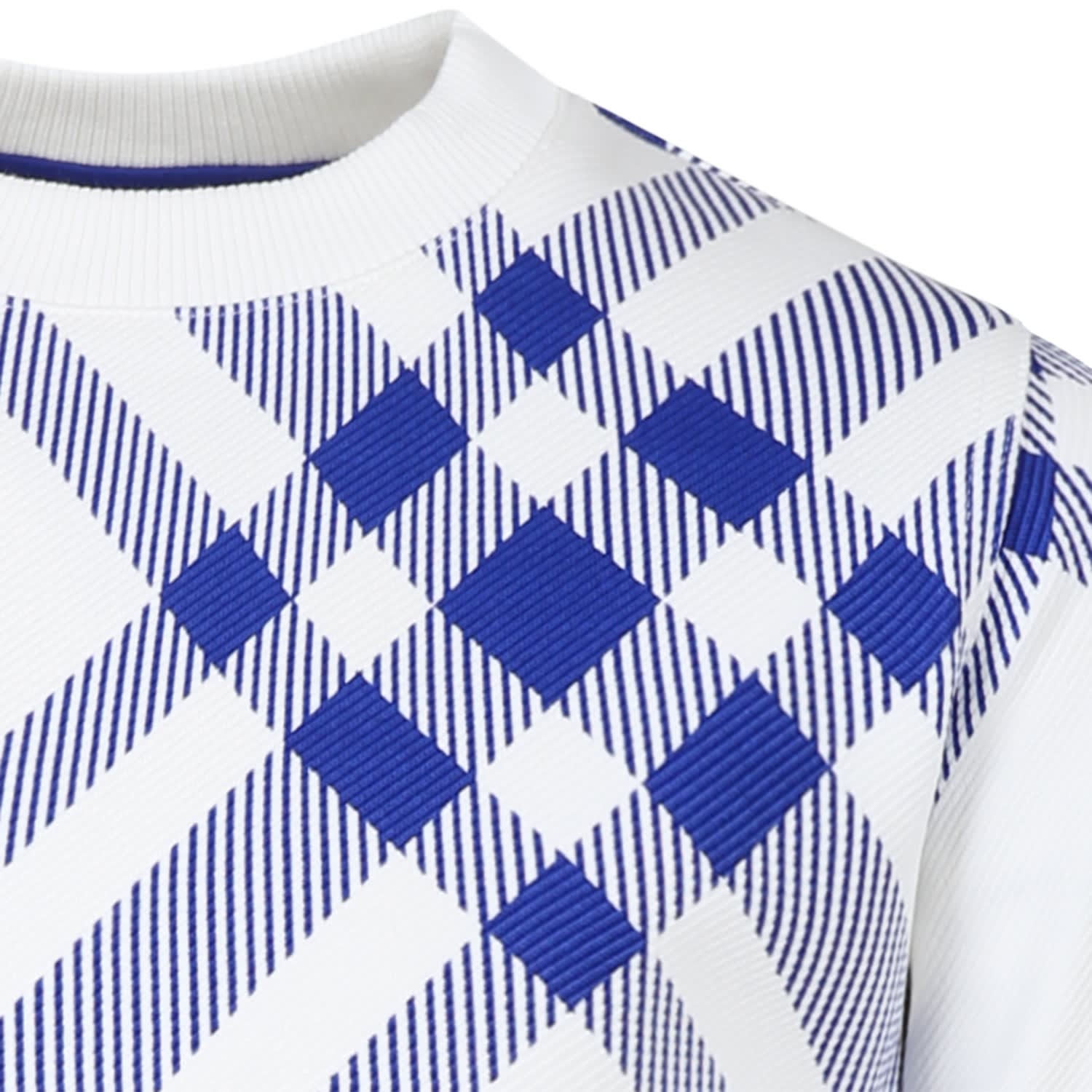Shop Burberry Sweatshirt For Boy With All Over Check In Bianco