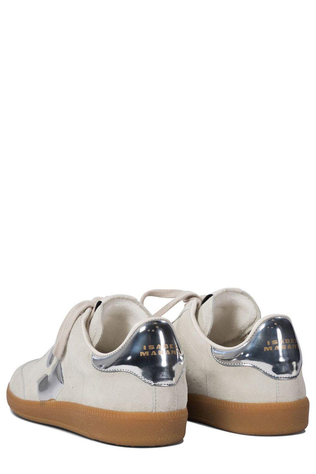 Shop Isabel Marant Logo Printed Low-top Sneakers