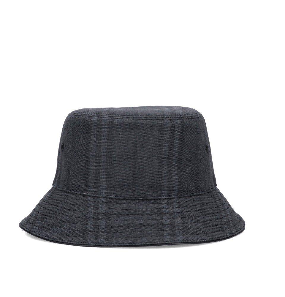 Burberry Vintage Check Printed Bucket Hat In Gray