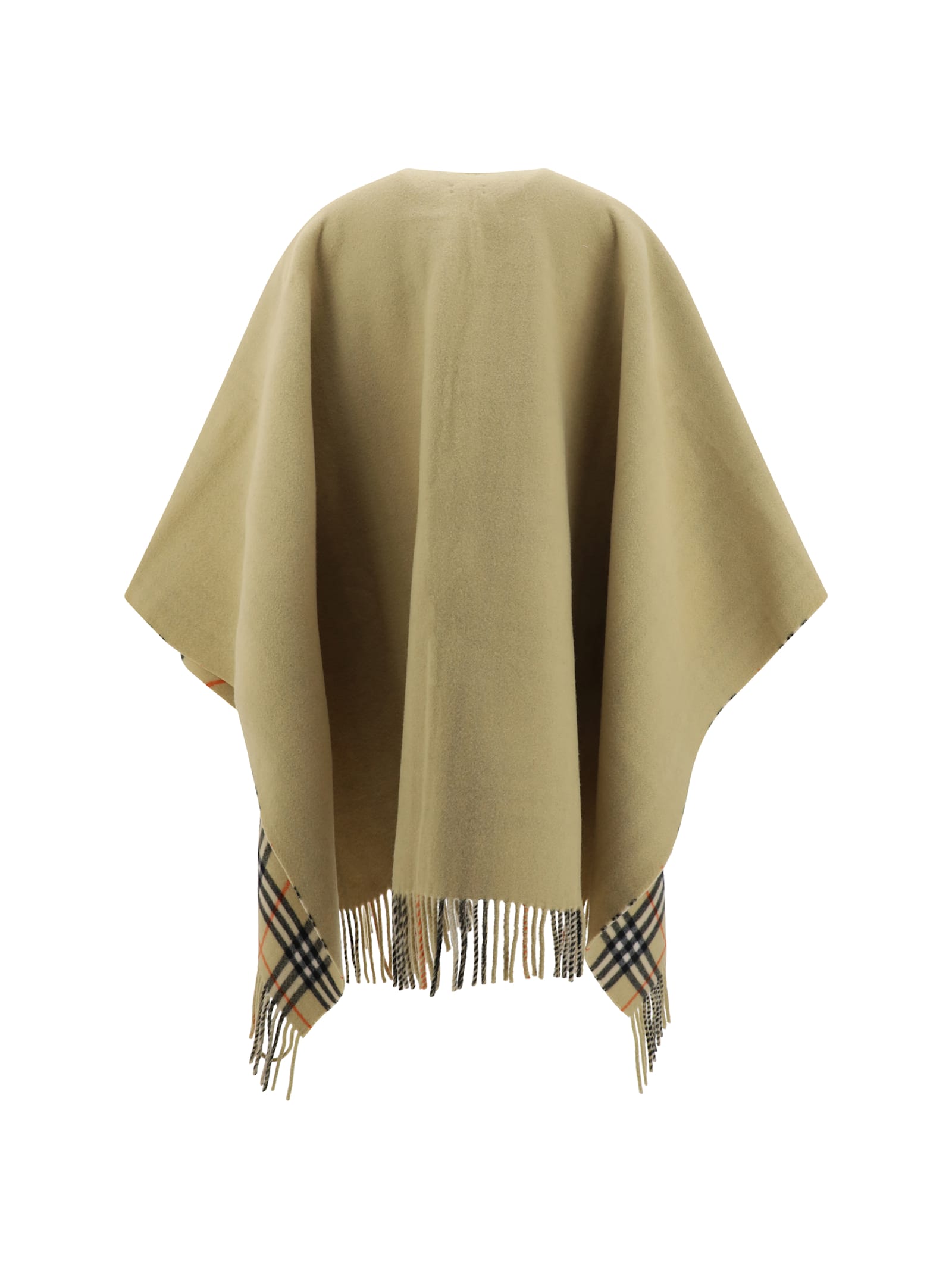 Shop Burberry Cape In Sand