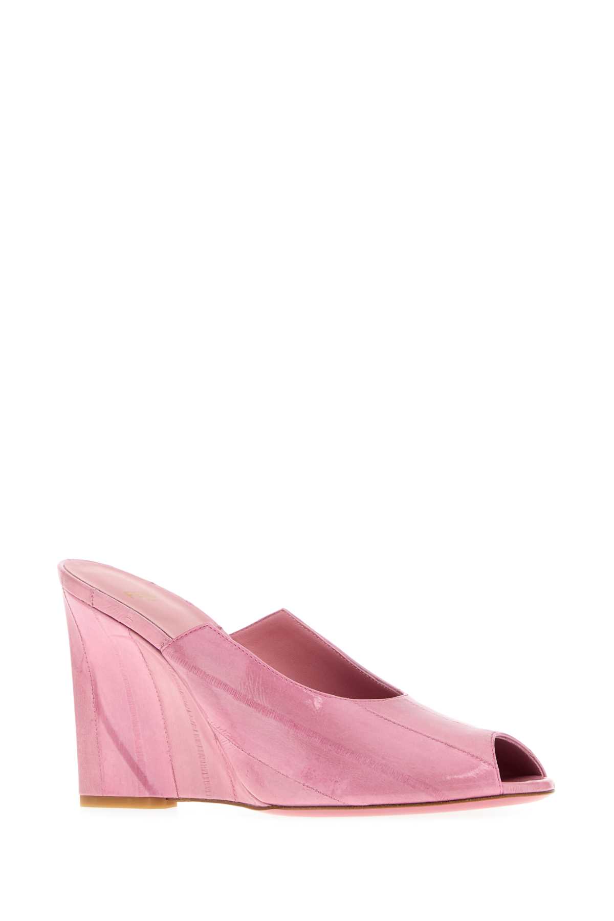 Fendi 90mm Leather Open-toe Sandals In Pink