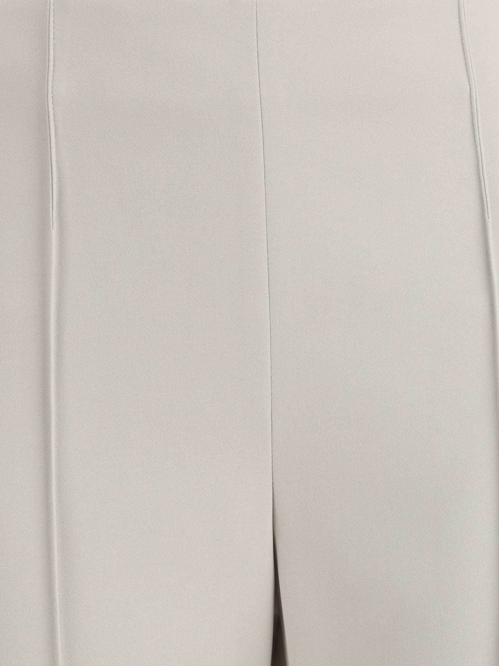 Giorgio Armani High Waist Slim Fit Trousers With Seam Detailing In Neutral