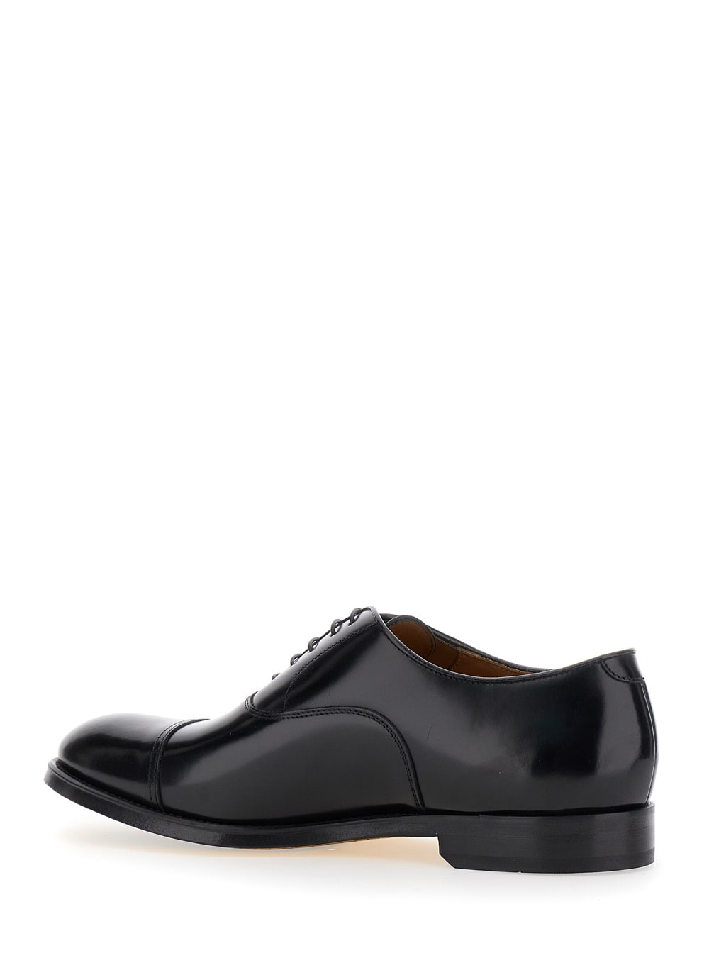 Doucal's Man Lace-up Shoes Midnight Blue Size 6.5 Soft Leather In Black