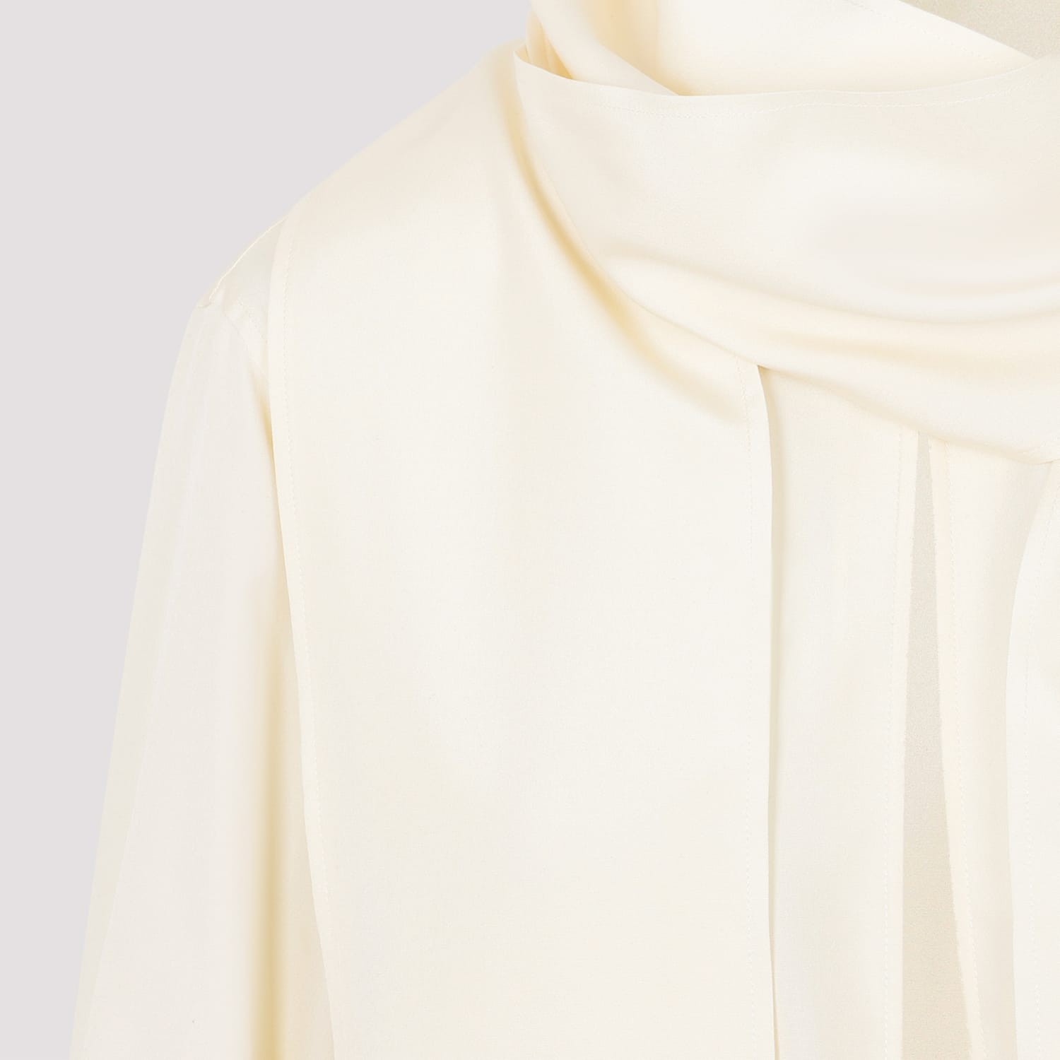 Shop Givenchy Foulard Blouse In Cream