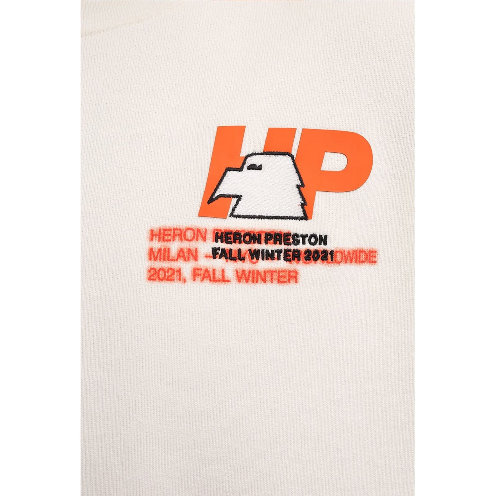 Shop Heron Preston Logo Sweartshirt In White
