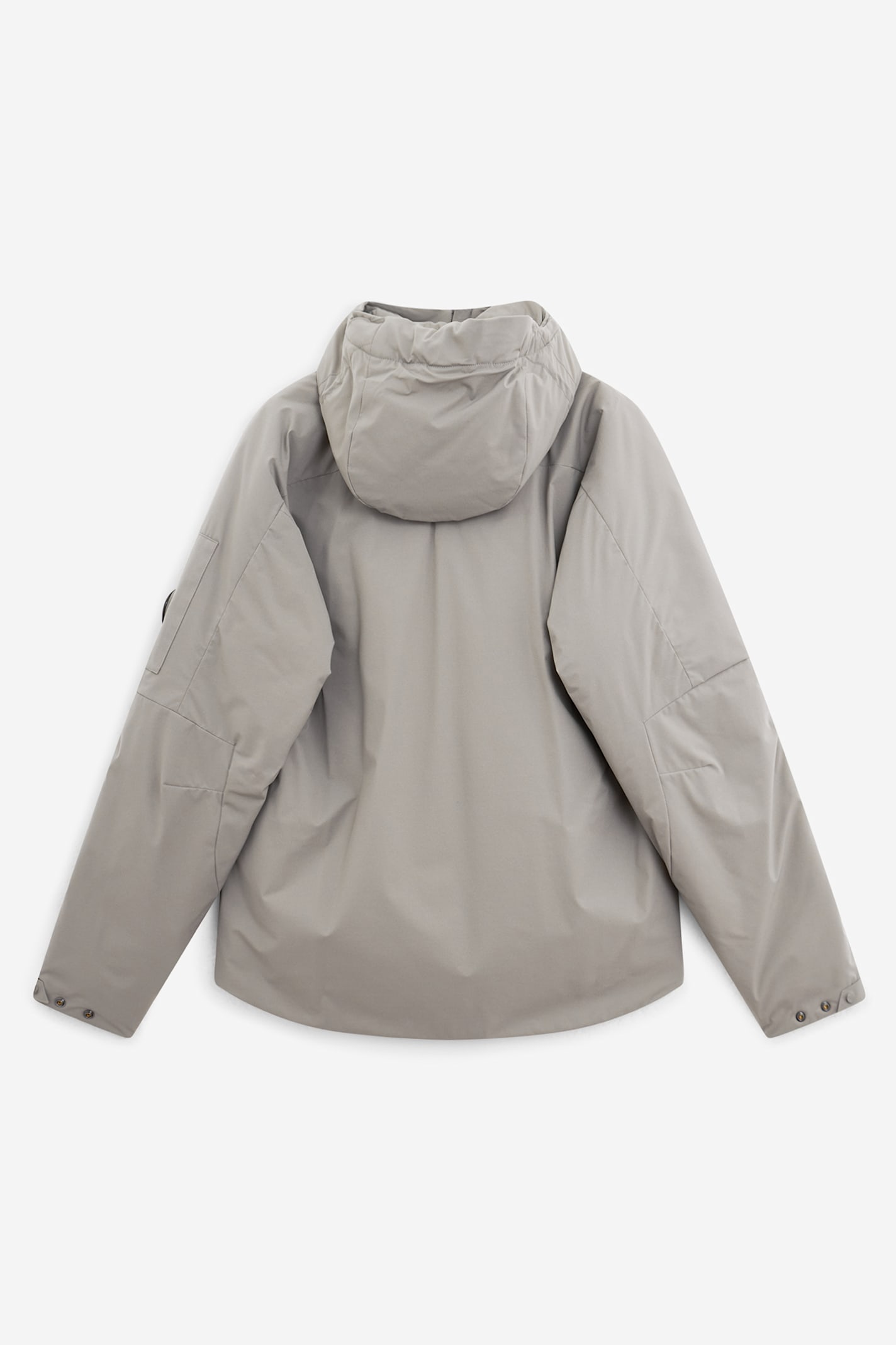 C.p. Company Relaxed-fit Minimalist Jacket With Adjustable Hood In Gray