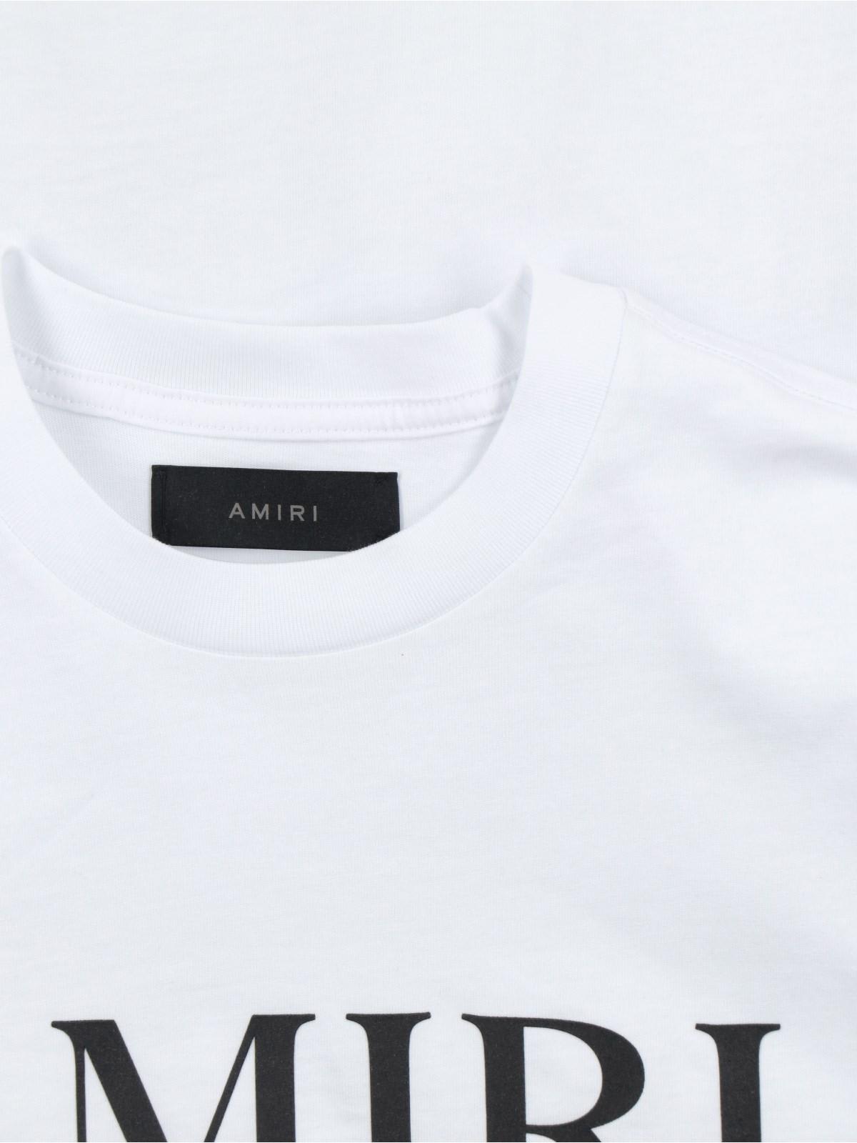 Shop Amiri Logo T-shirt In White