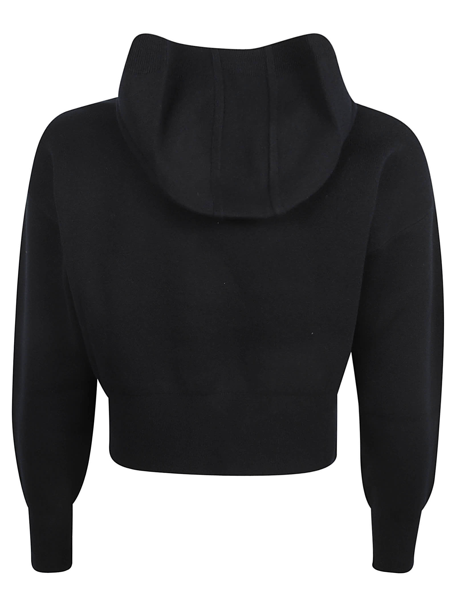 Shop Canada Goose Cropped Hoodie In Black