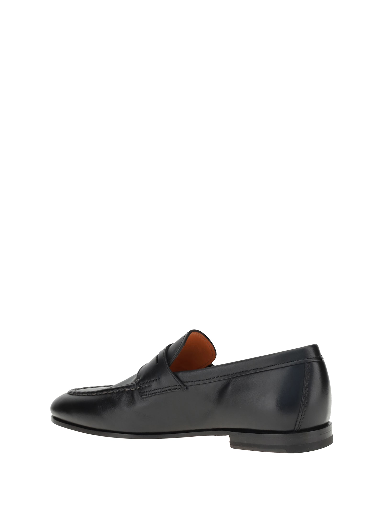 Santoni Leather Loafers