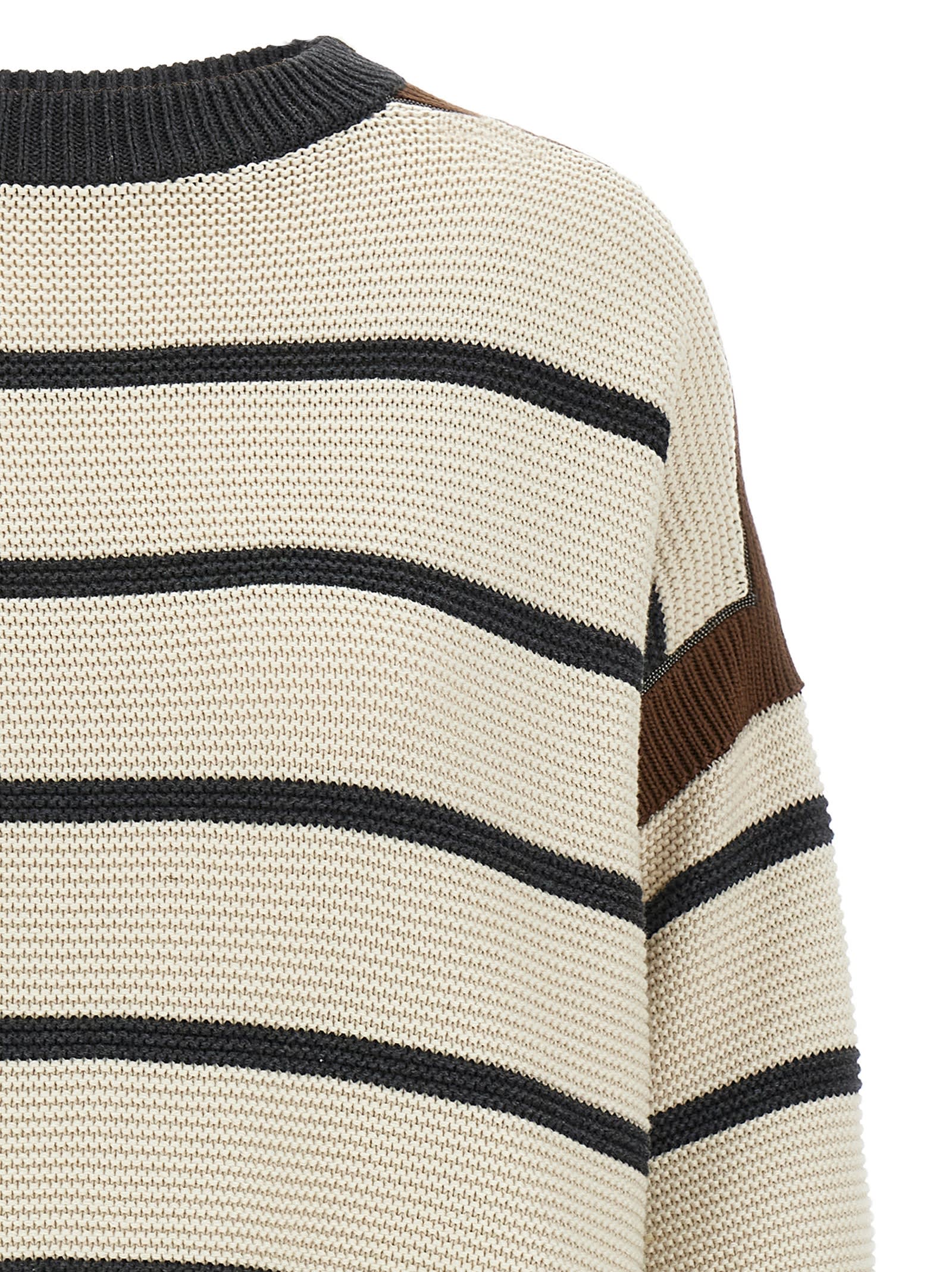 Brunello Cucinelli Monile Sweater Sweaters And Cardigans Beige In Beige