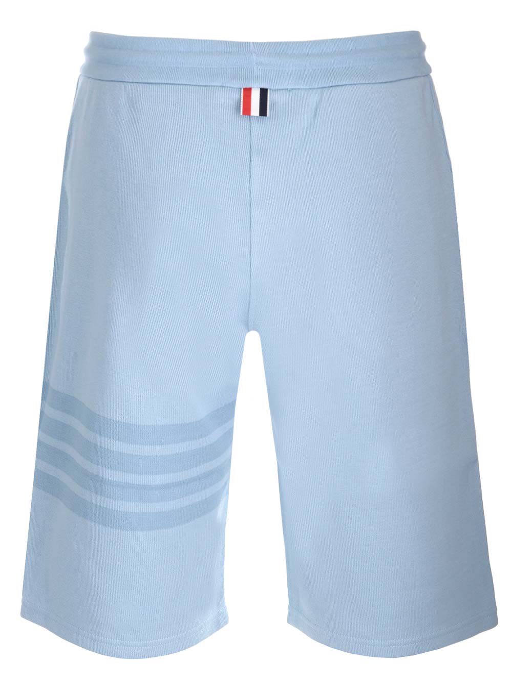 Shop Thom Browne 4-bar Shorts In Clear Blue