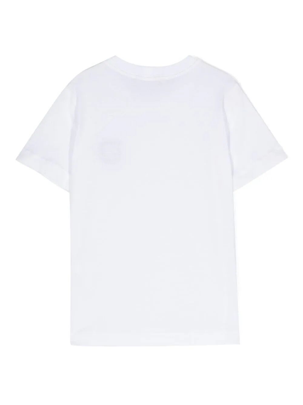 Shop Stone Island Junior T-shirt In White