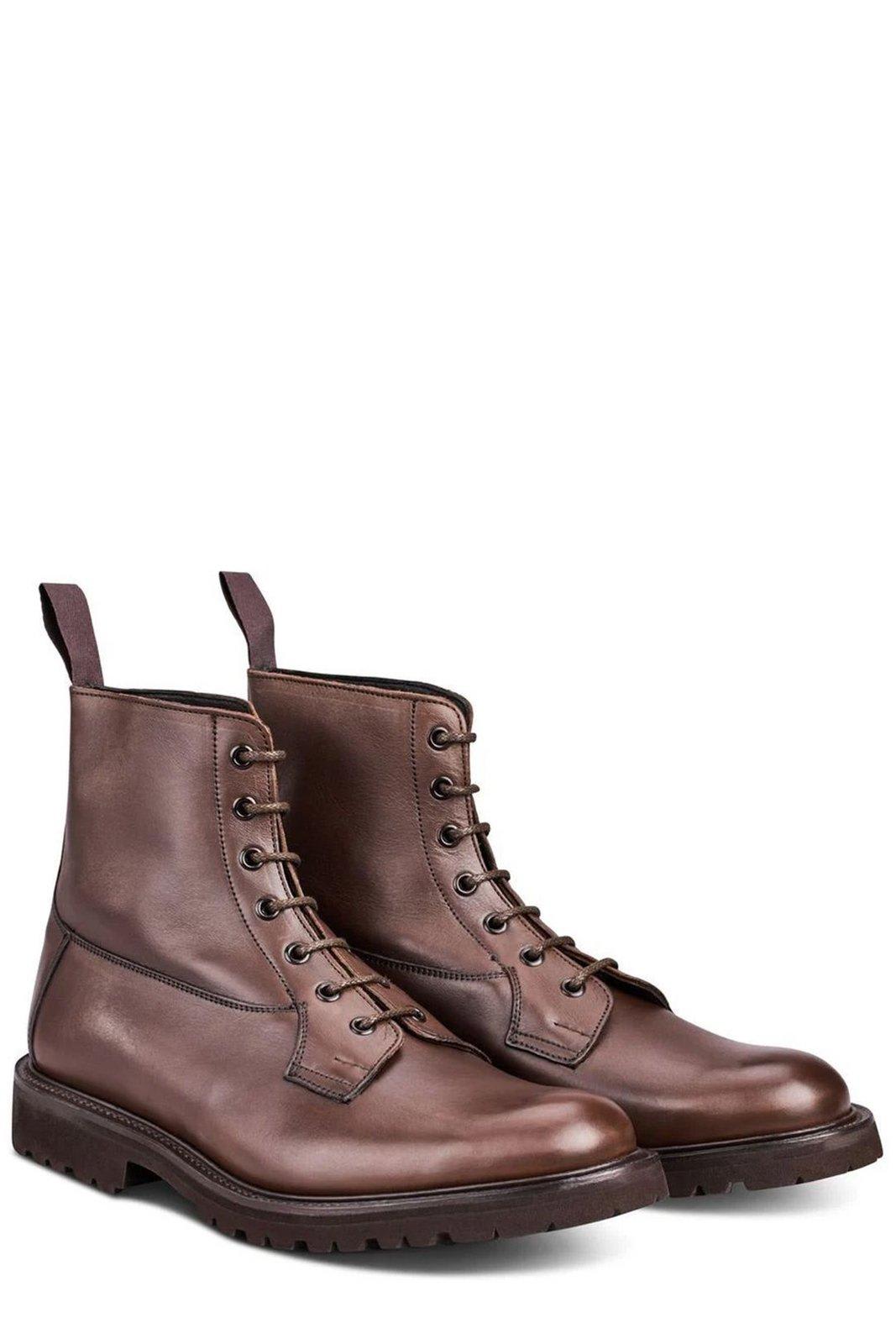 Shop Tricker's Lace-up Boots Boots In Espresso