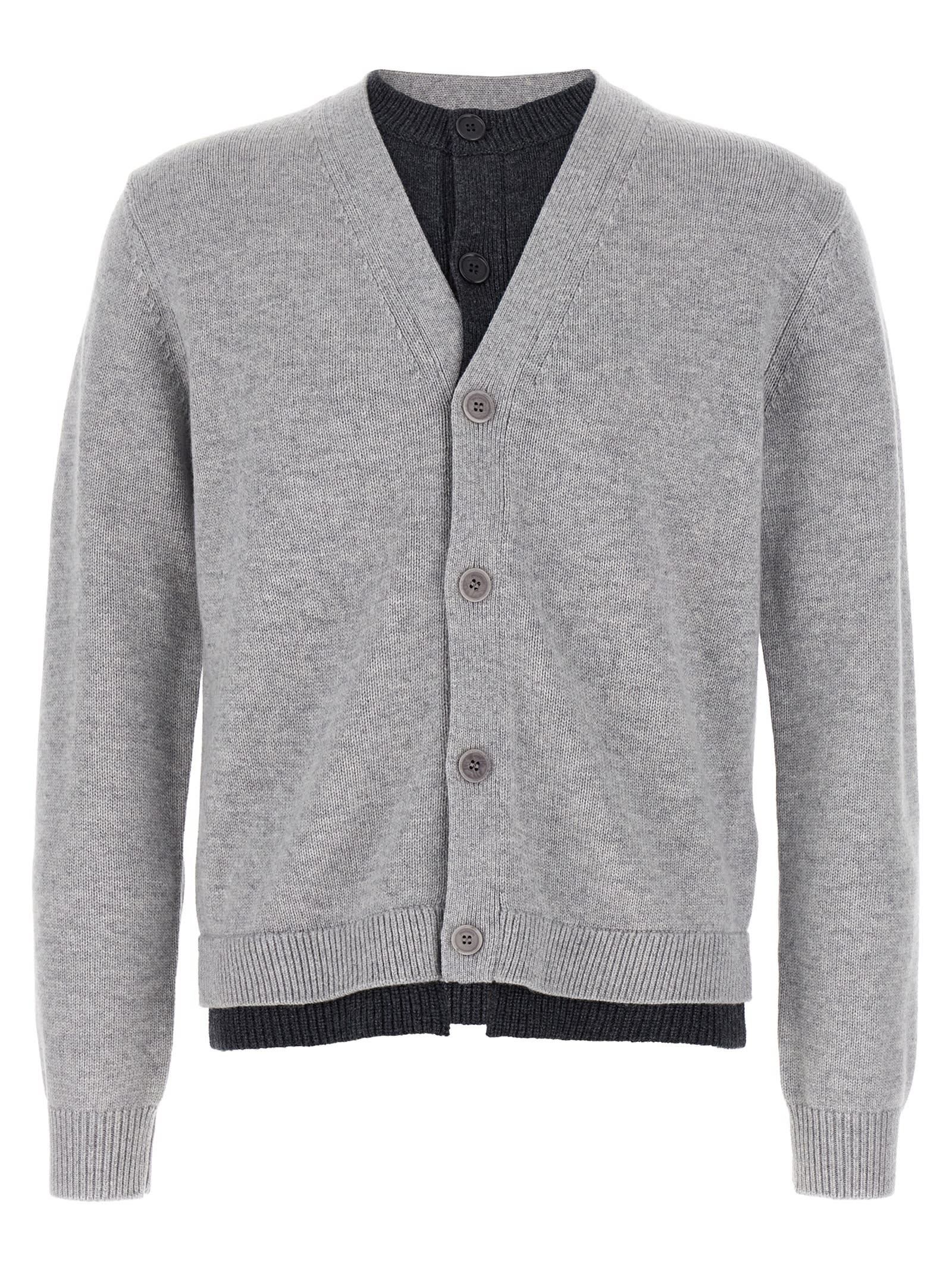 J.W. Anderson J. W. Anderson contrast Layered Cardigan