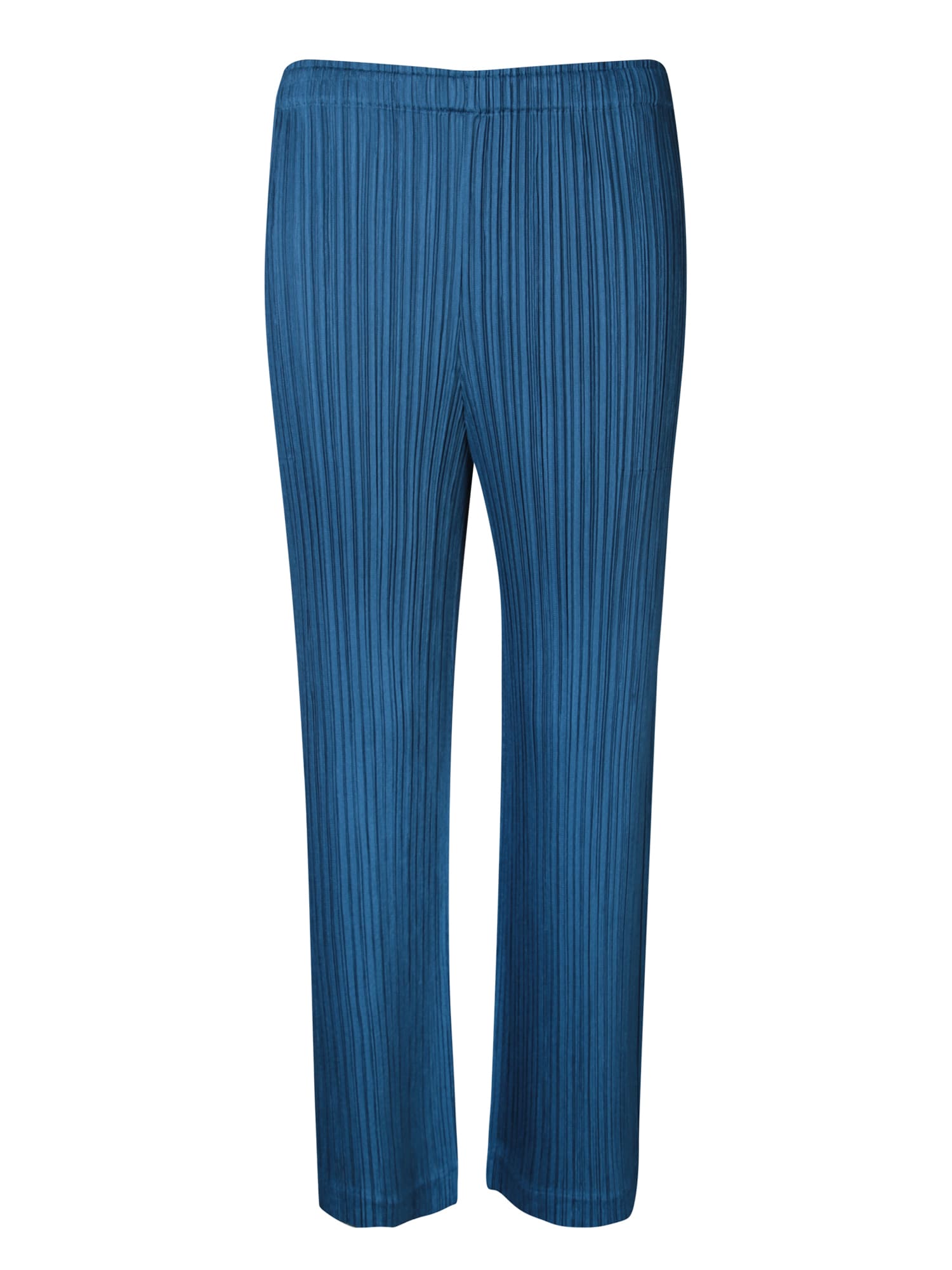 Issey Miyake Pleated Teal Trousers