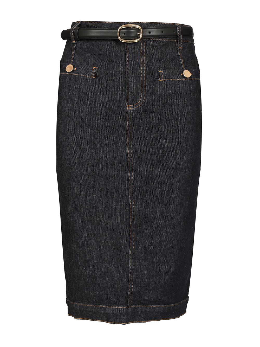 Denim Midi Skirt