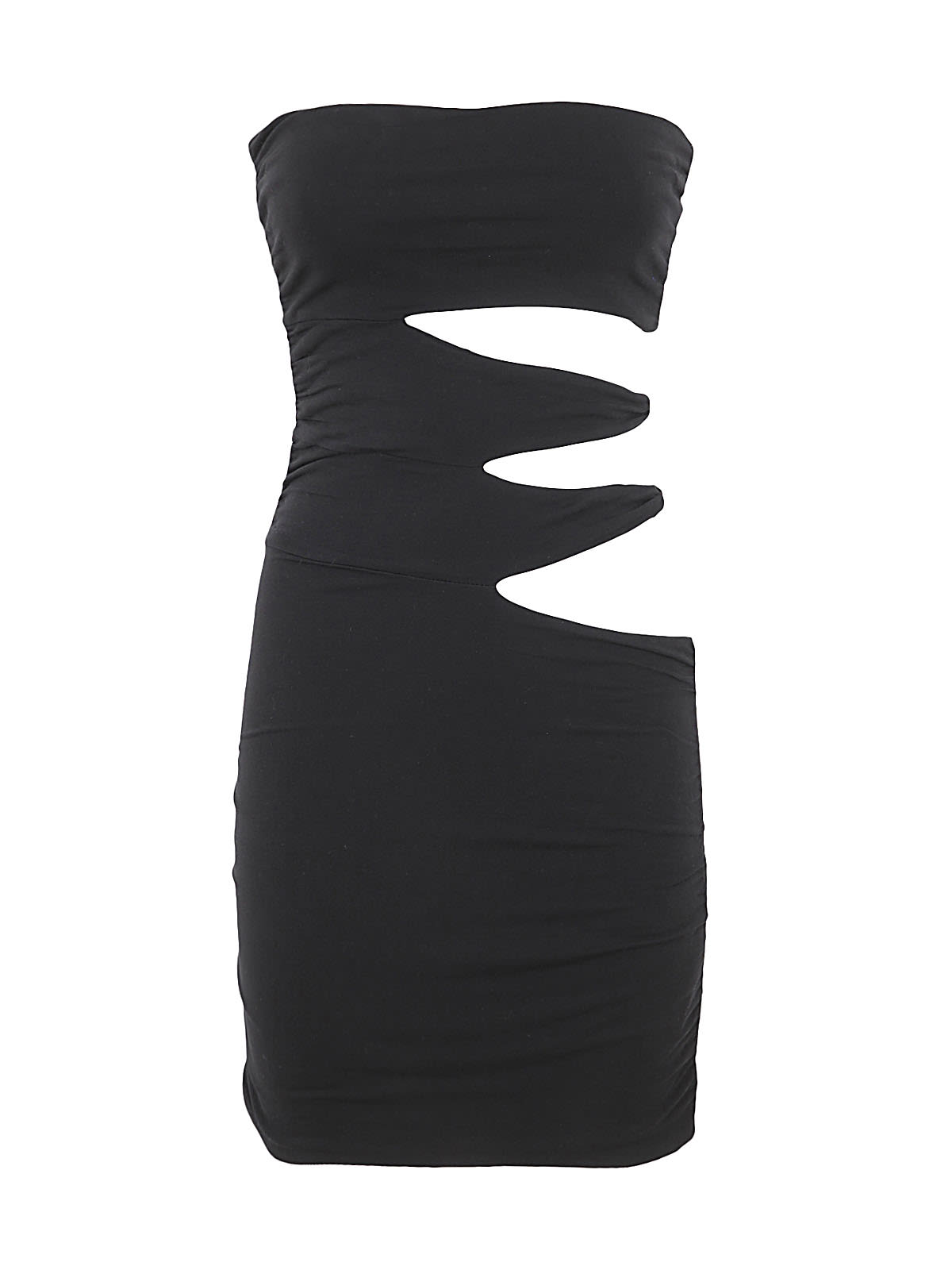 Rotate Birger Christensen Black Jersey Mini Dress In Black