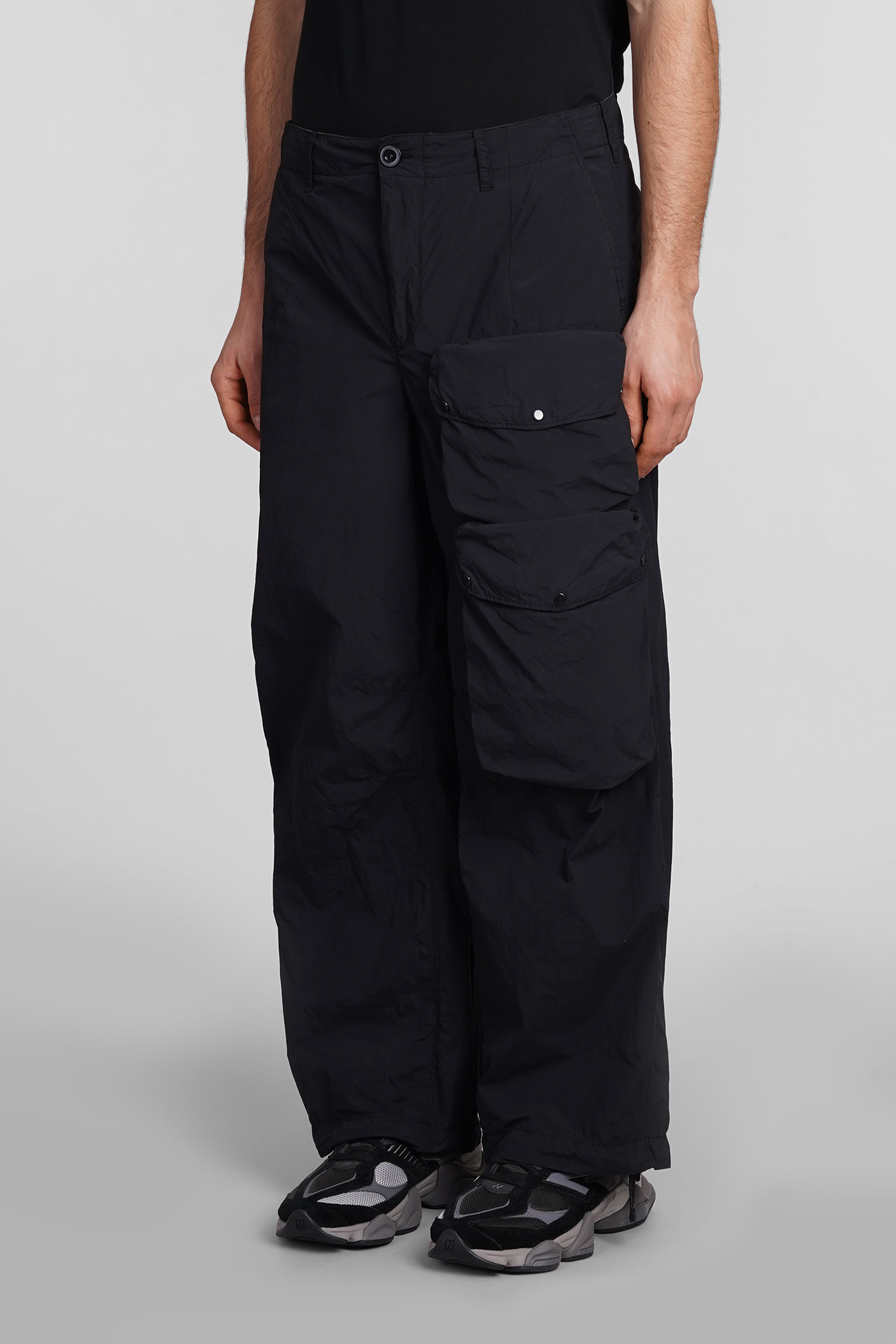 Shop Ten C Pants In Black Polyamide