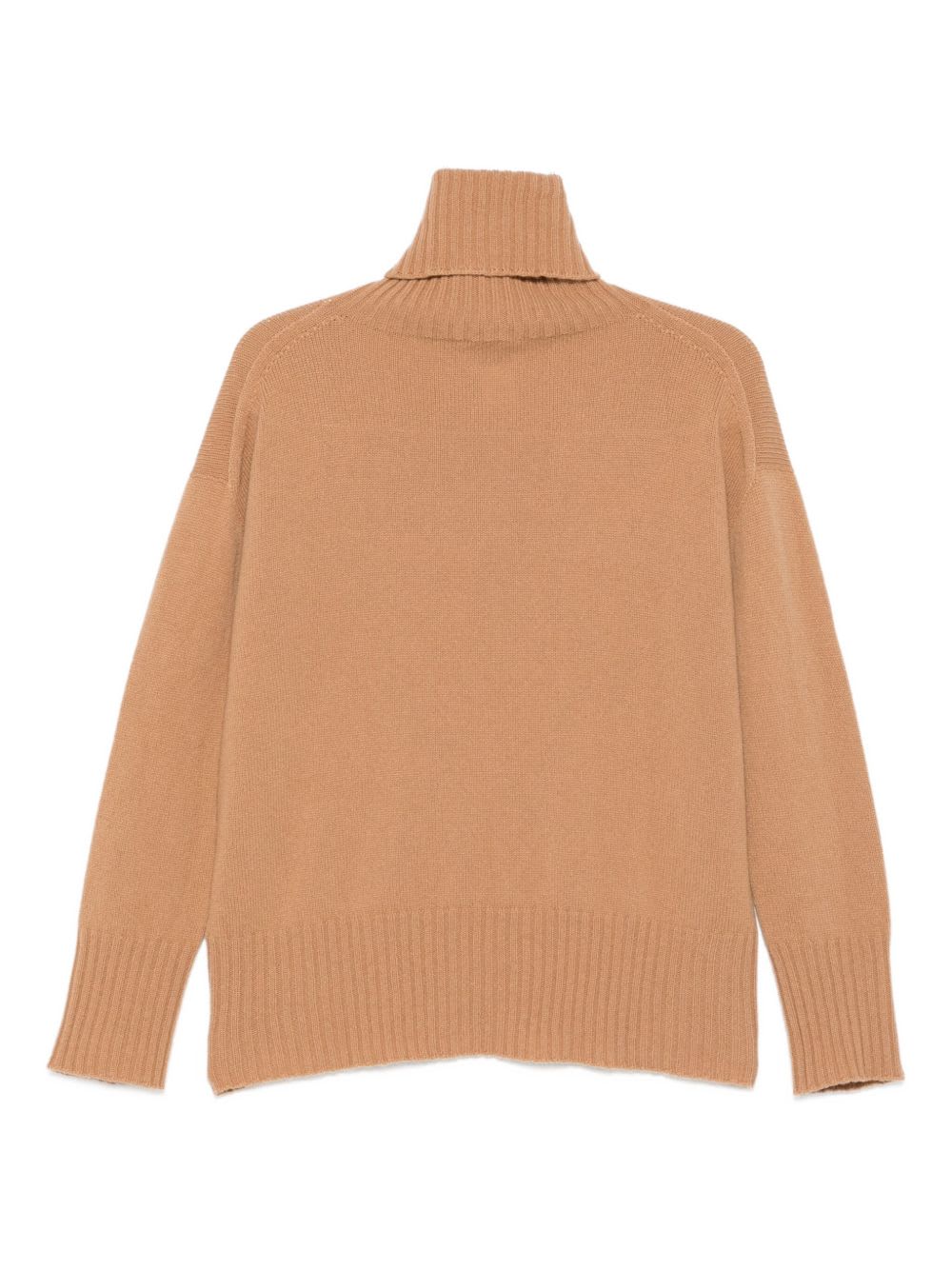 Alysi Wool Turtle-neck Sweater In Brown