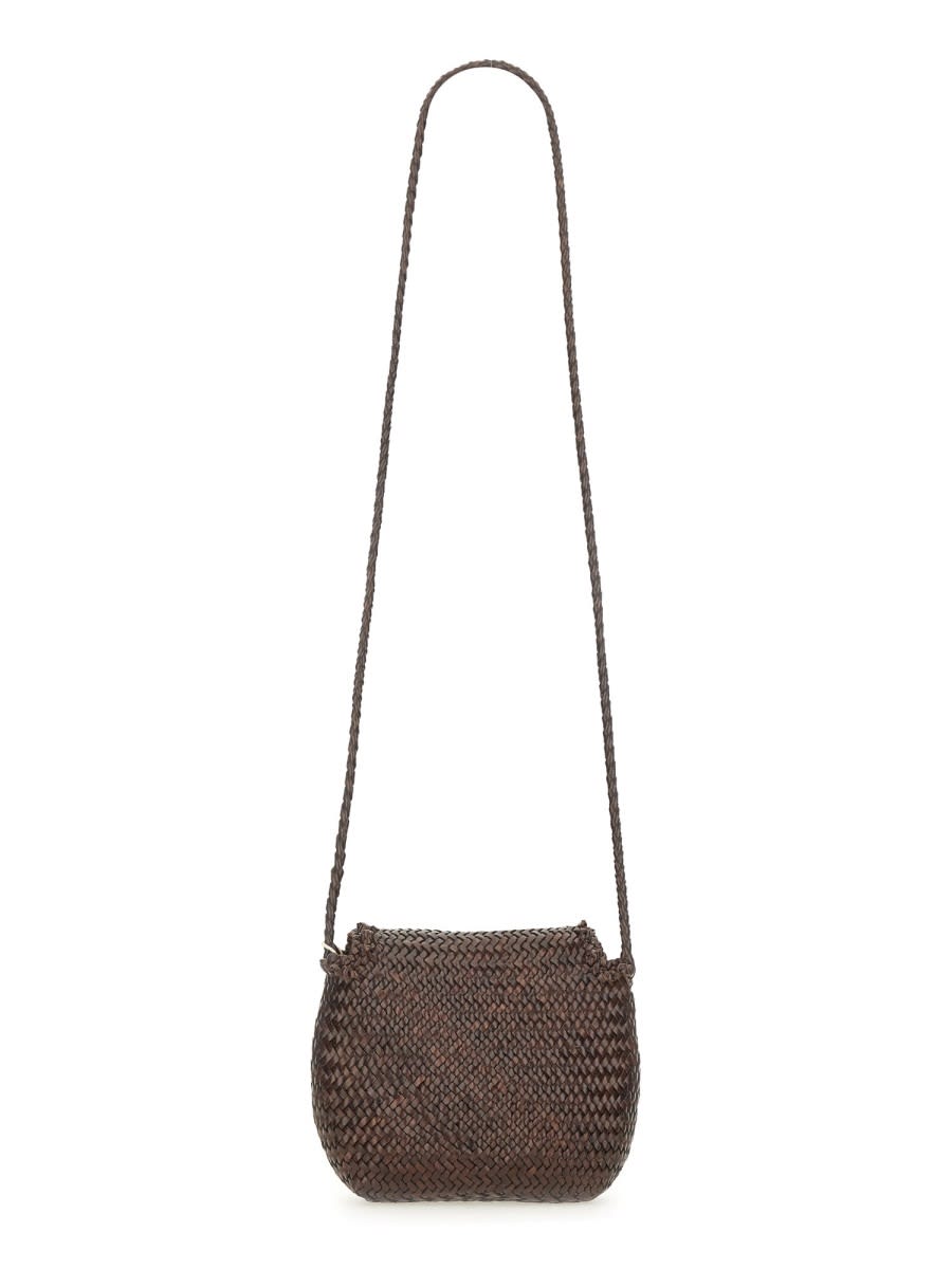 Dragon Diffusion Mini City Shoulder Bag With Adjustable Strap In Brown