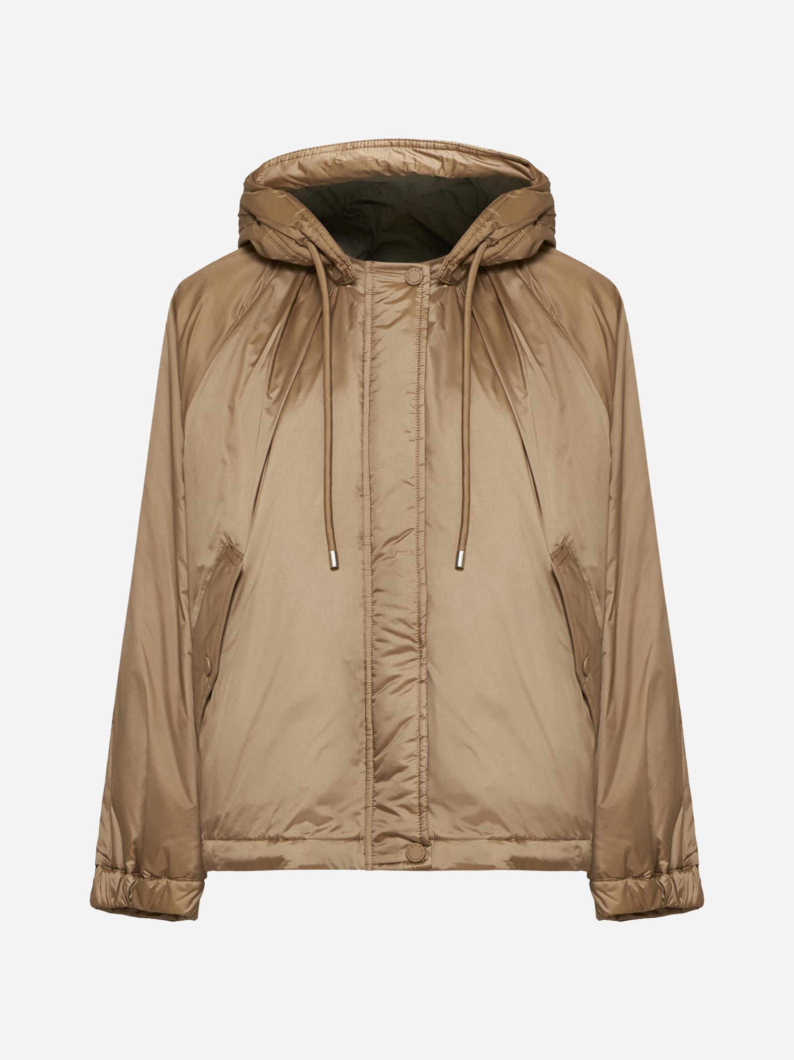 Shop Weekend Max Mara Arles Reversible Nylon Jacket  In Camel