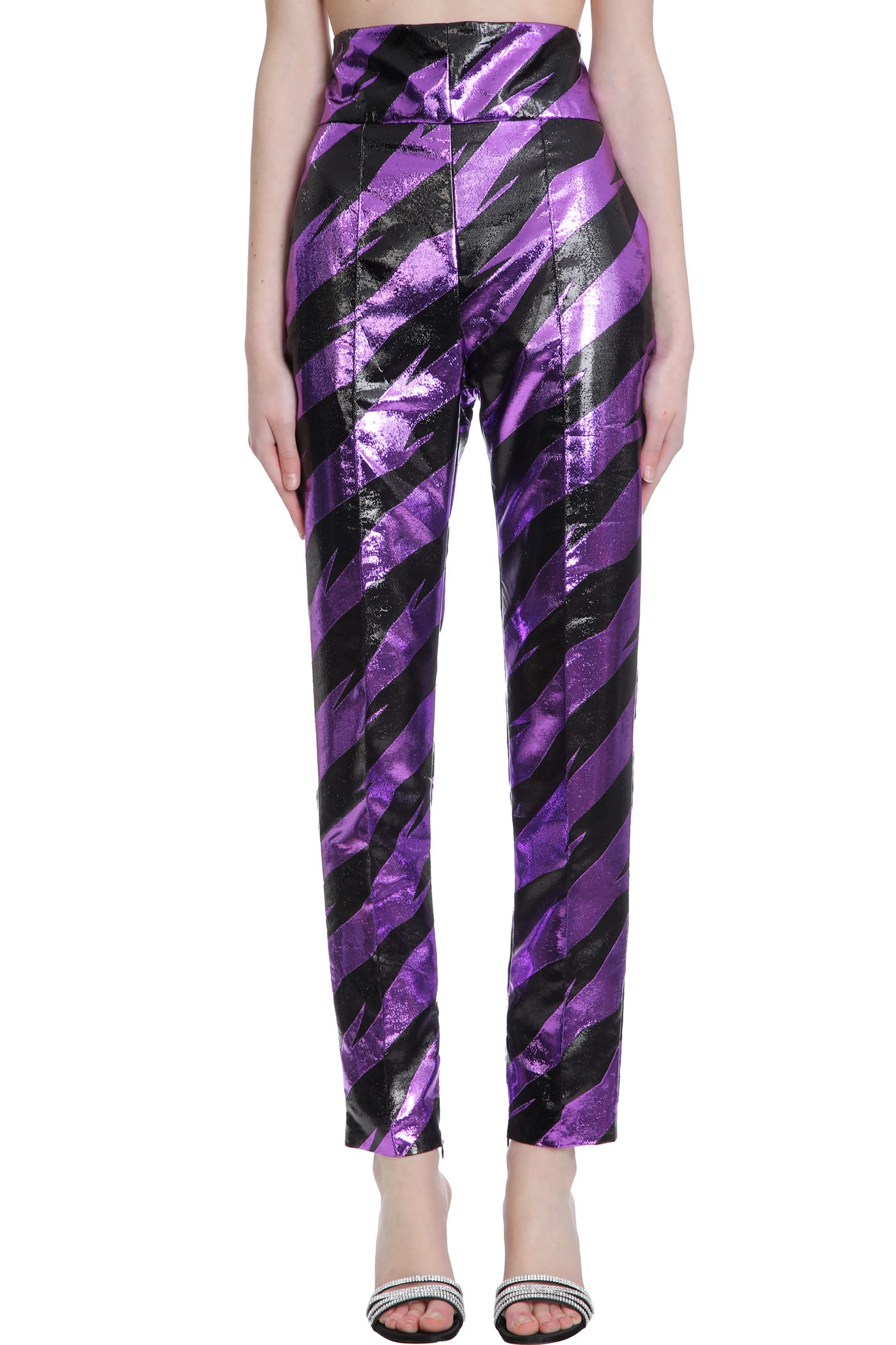 Alexandre Vauthier Pants In Viola Polyester
