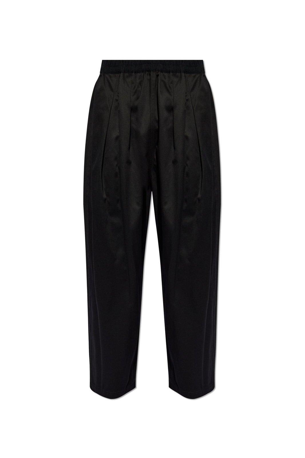 Pleated Loose-fit Cropped Pants