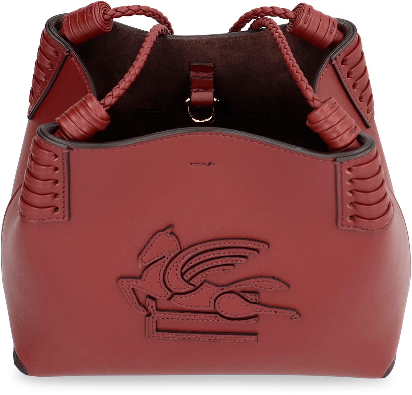Etro Schultertasche Libra Mini Aus Leder In Brown