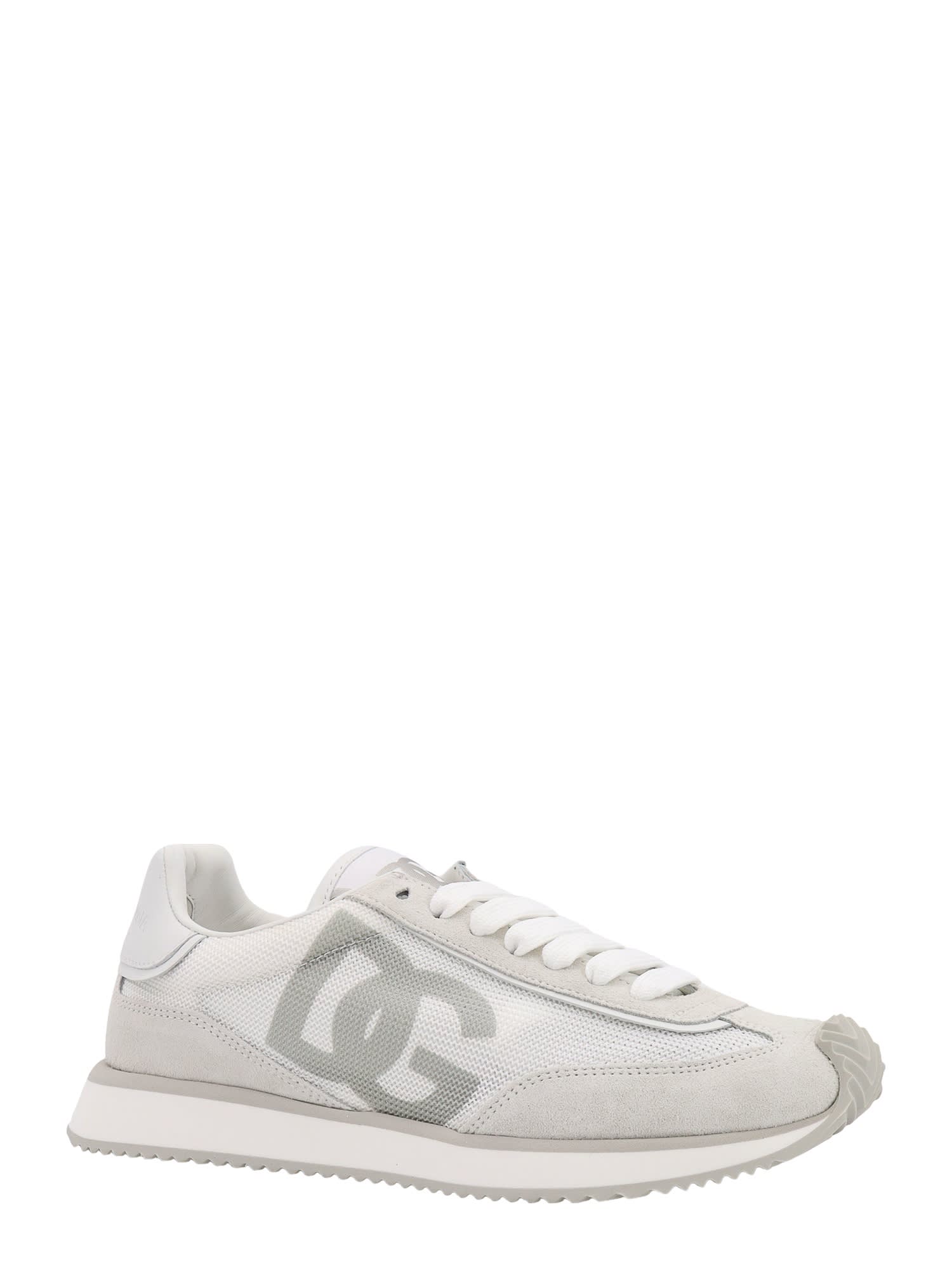 Shop Dolce & Gabbana Dg Cushion Sneakers In Bianco