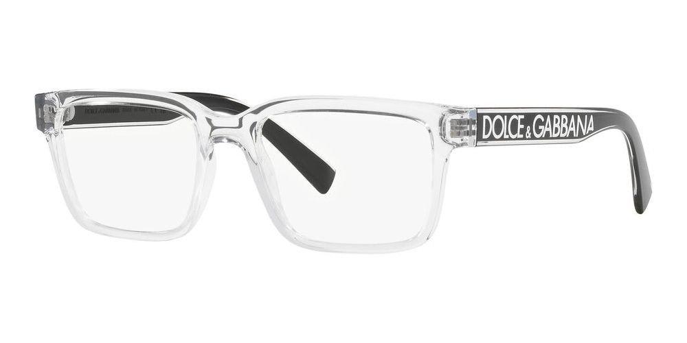 Shop Dolce & Gabbana Rectangular Frame Glasses In 3133