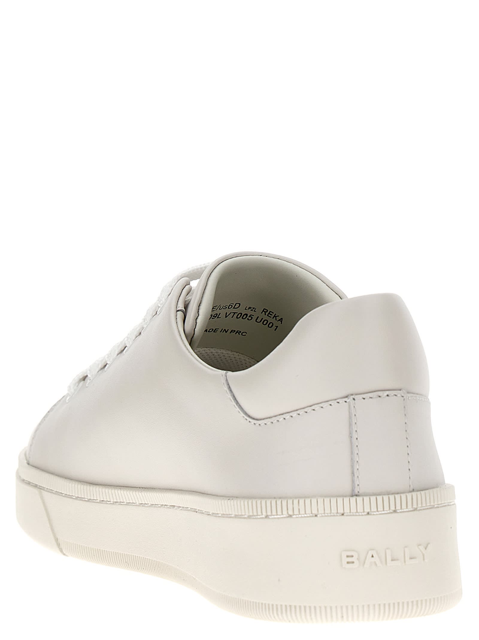 Shop Bally Reka Sneakers In White