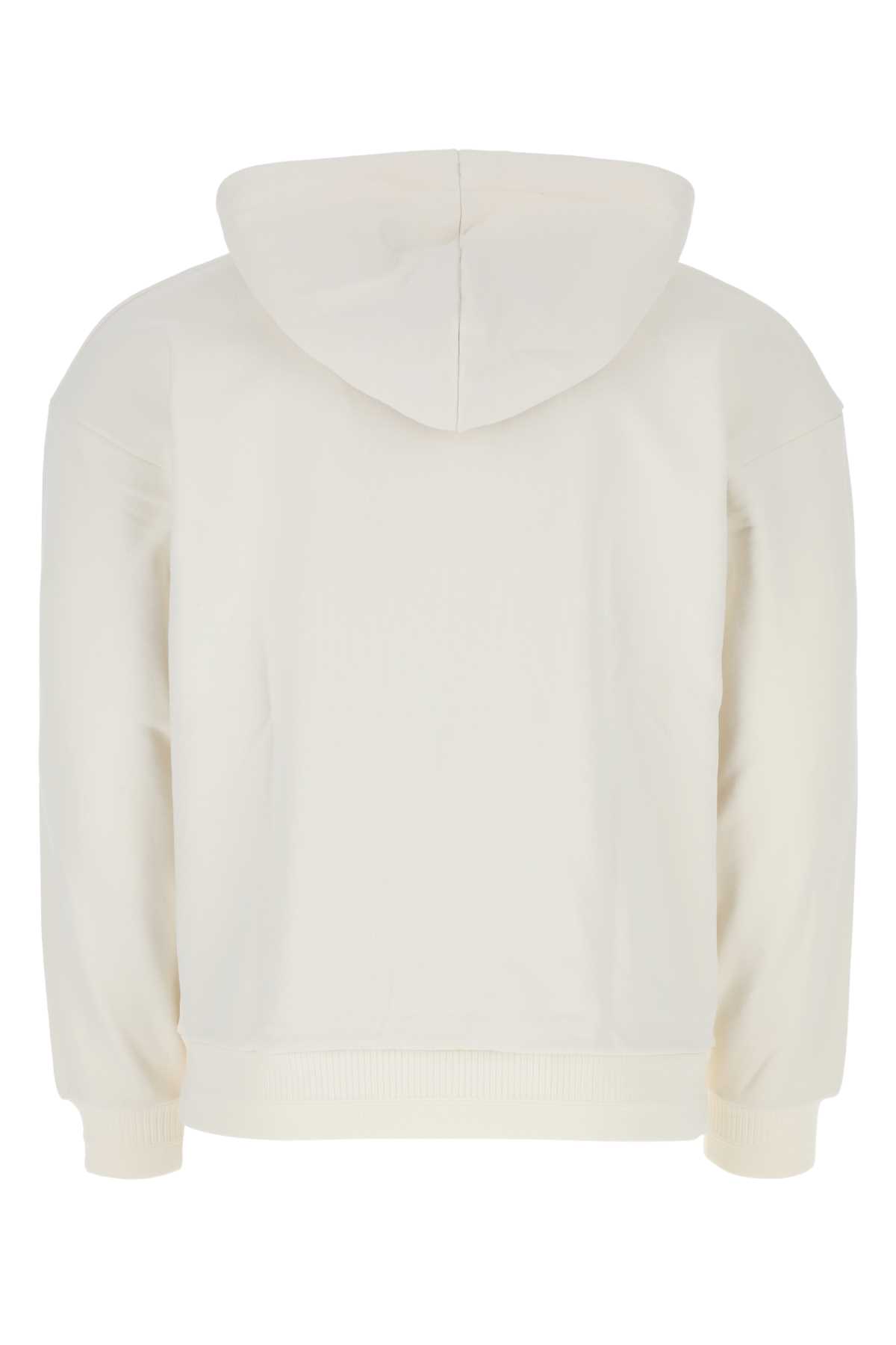 Mcm Ivory Cotton Sweatshirt In Wg