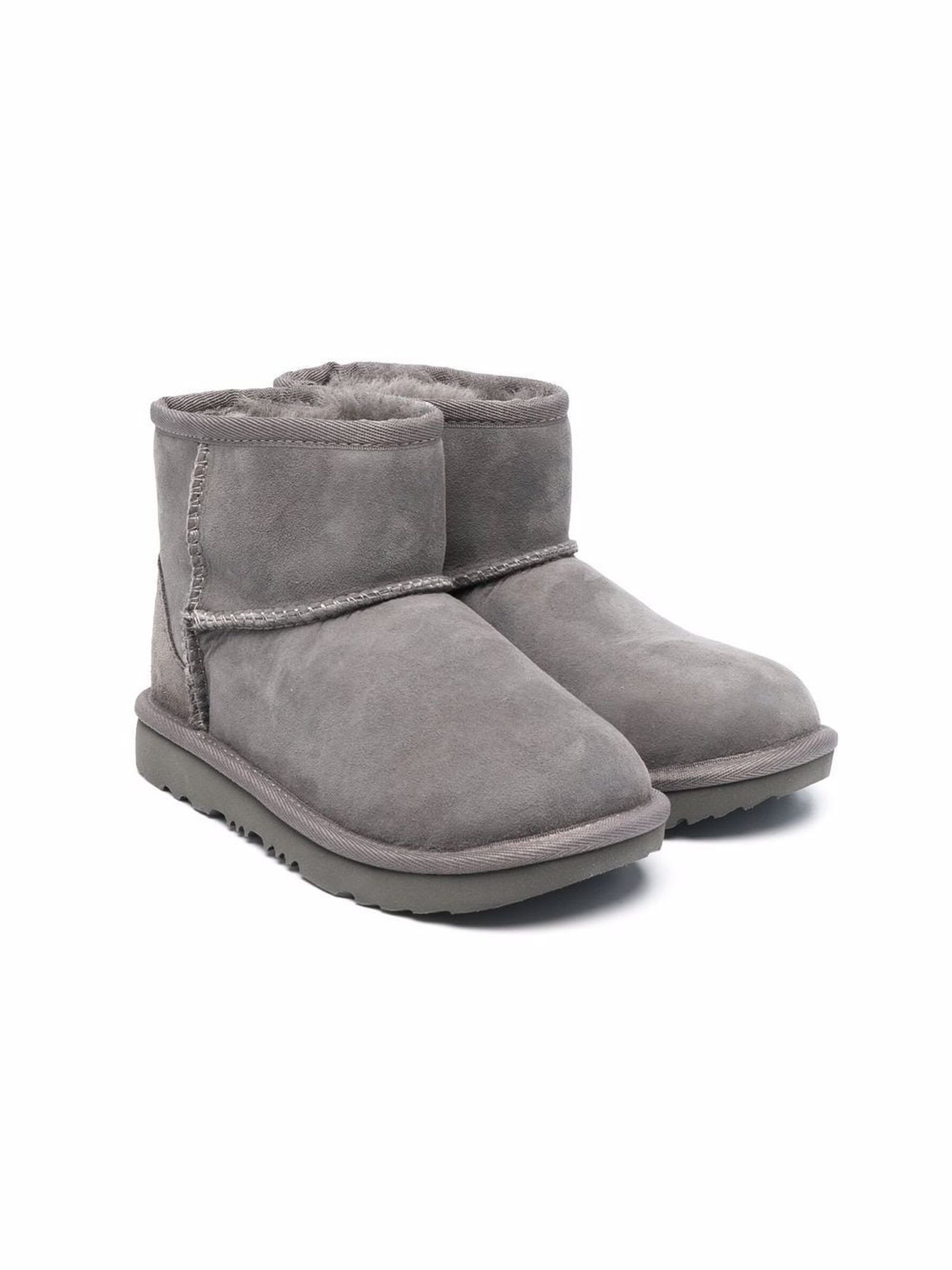 UGG Grey Wool Ankle Boots
