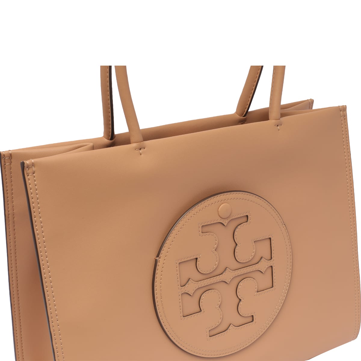 Shop Tory Burch Small Ella Tote Bag In Beige