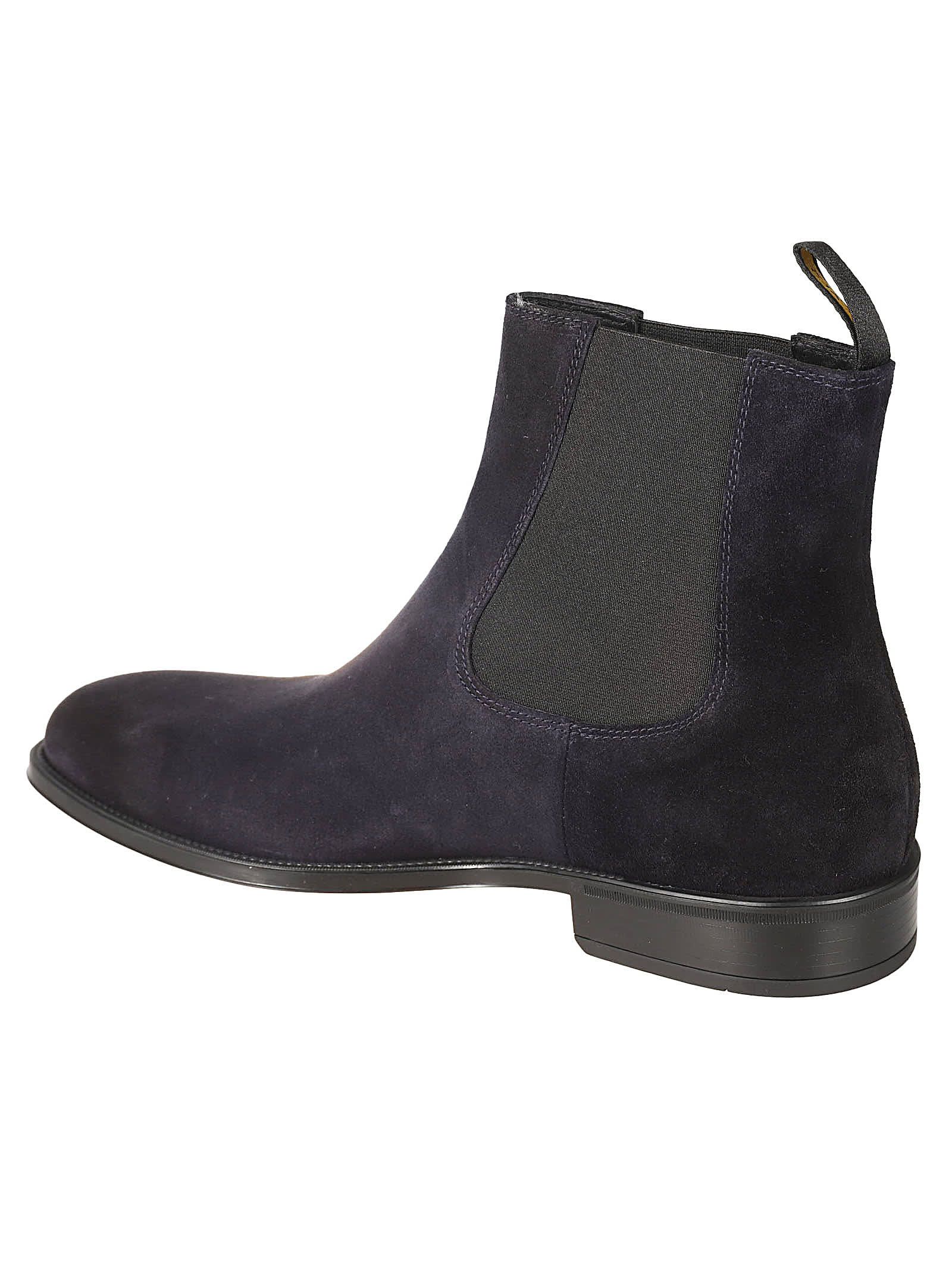 Shop Doucal's Point Chelsea Boots In Blu/fondo Nero