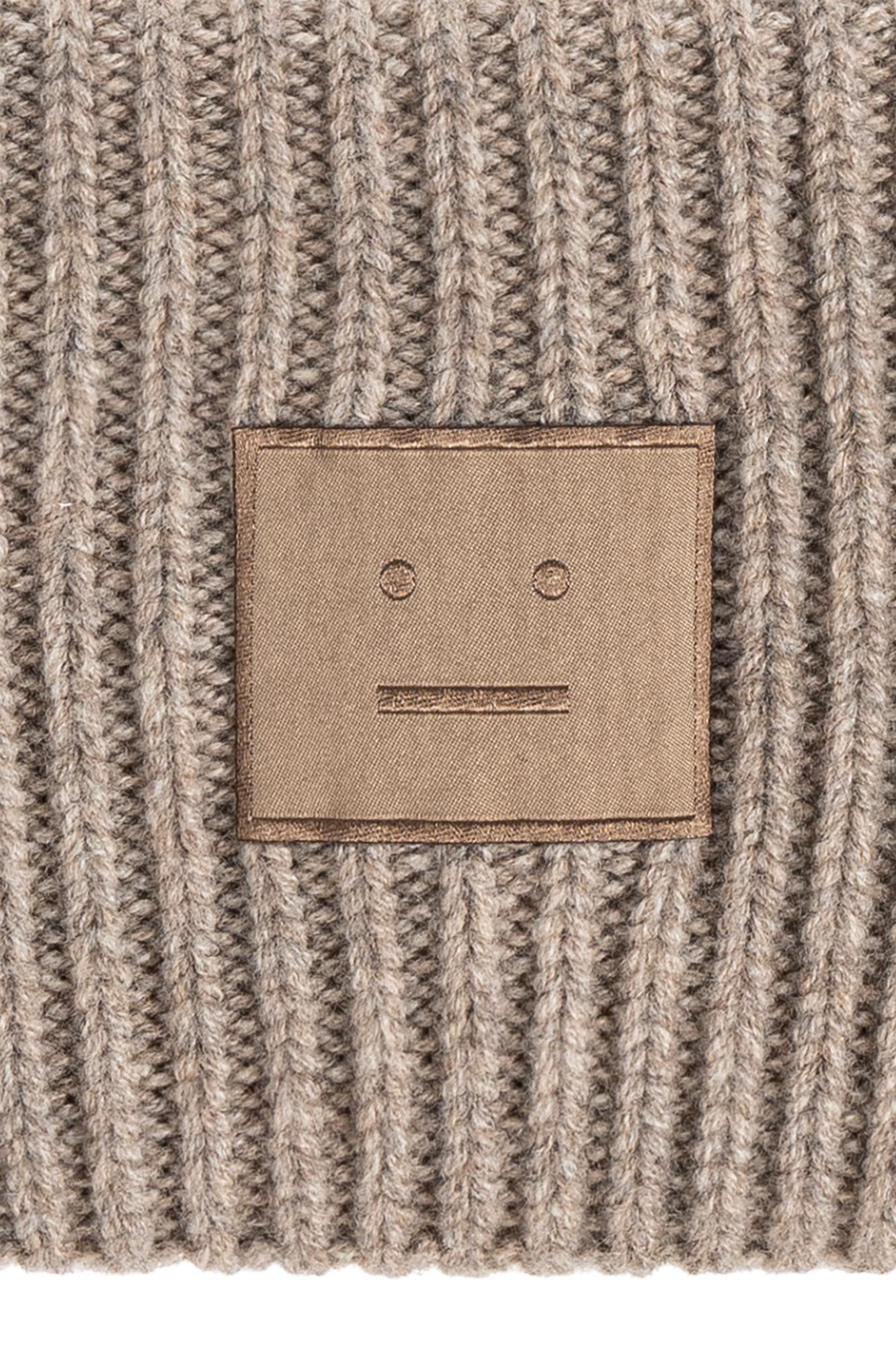 Acne Studios Wool Beanie With Logo