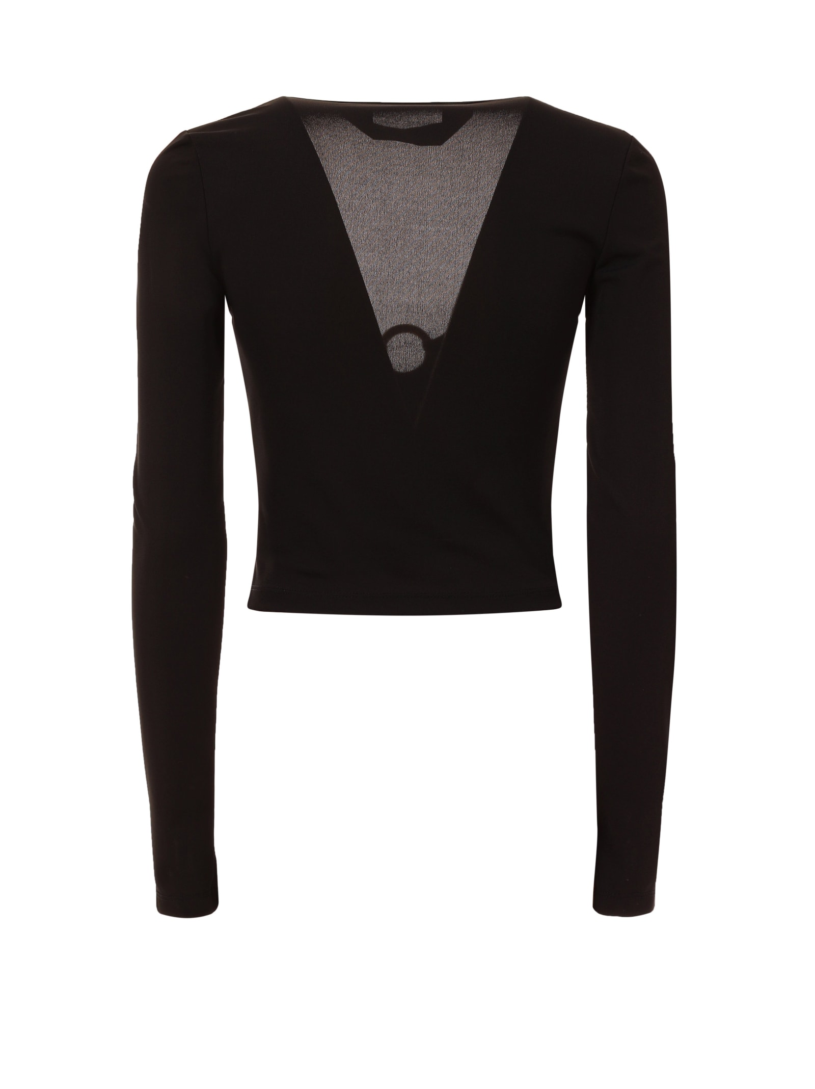 Roberto Cavalli Just Cavalli Top With Long Sleeves In Black