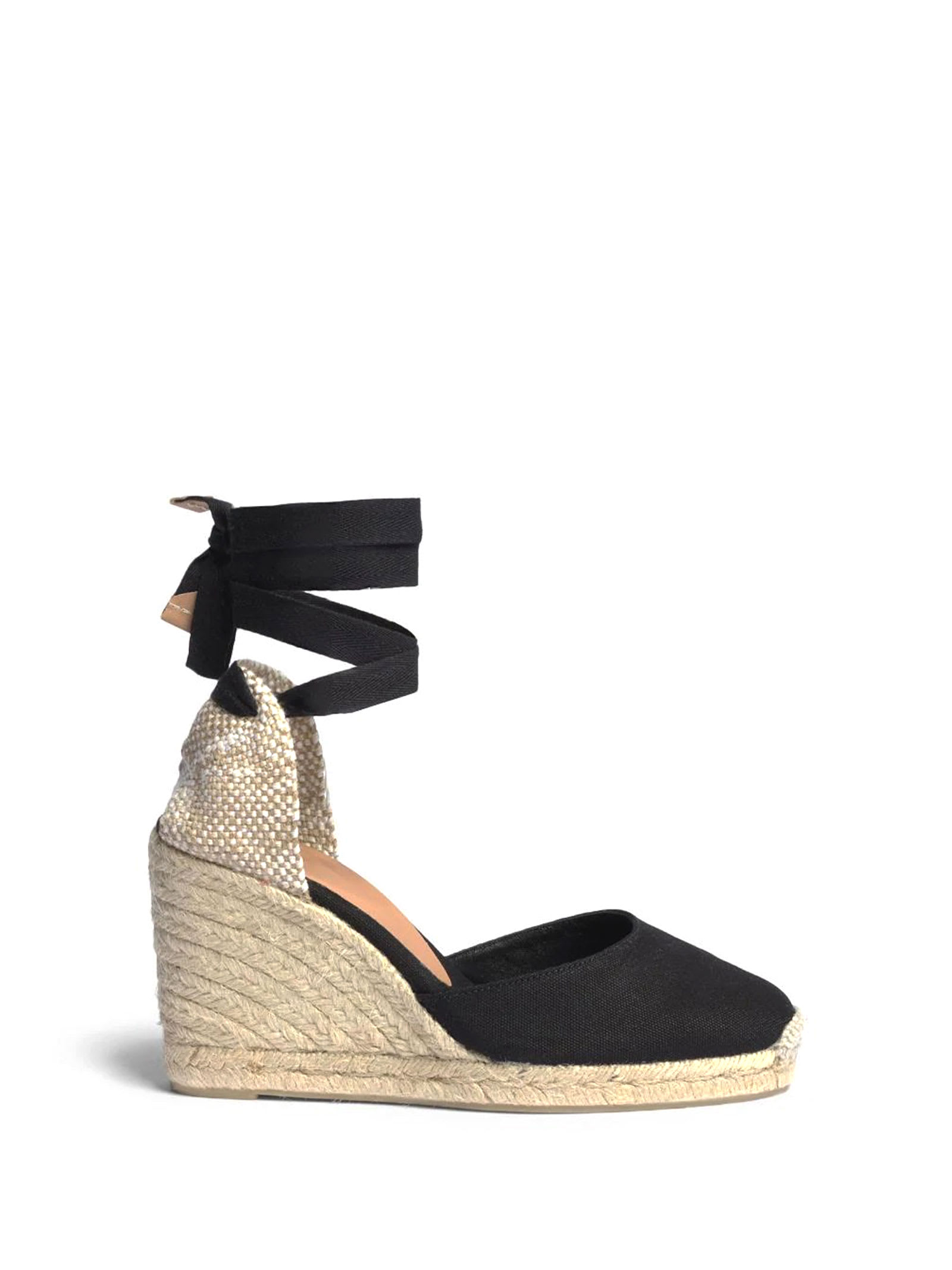 CASTAÃ±ER BLACK CARINA WEDGE WITH ANKLE LACES